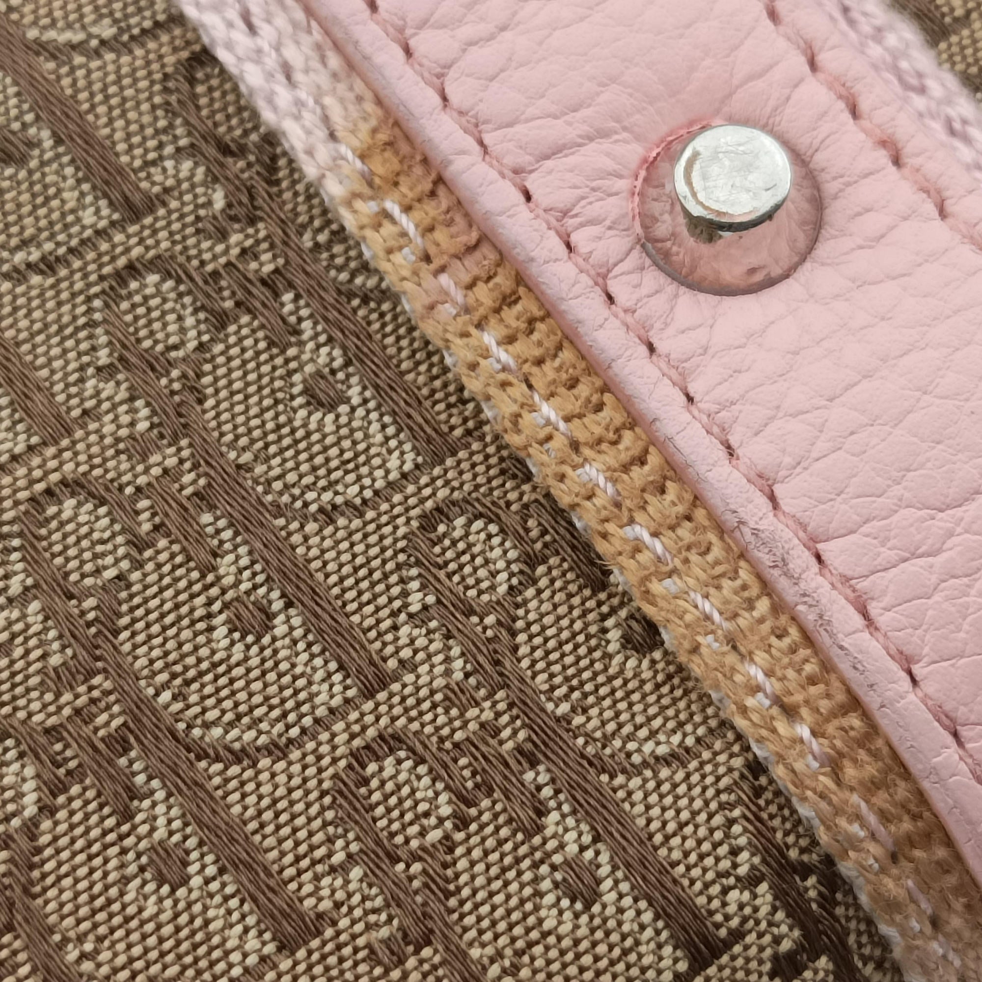 Pre-owned Christian Dior Street Chic  Pink×Beige Canvas x Leather  handbag | stylenewstar