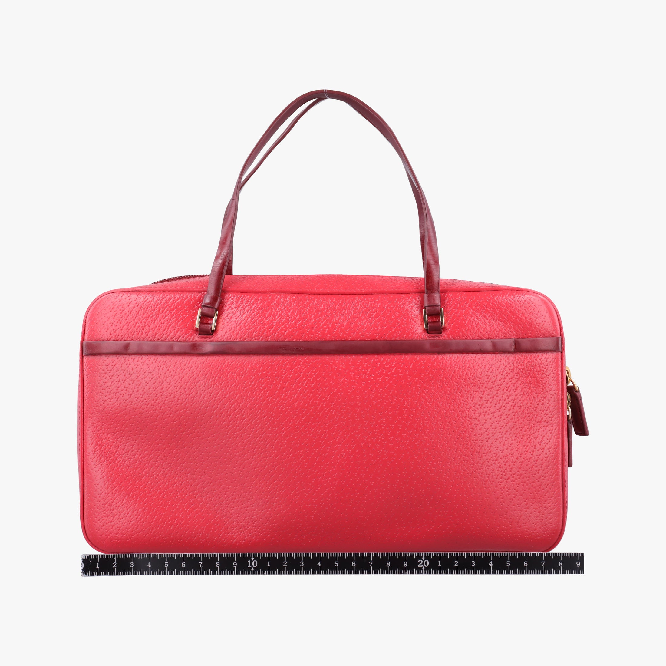 Pre-owned Christian Dior CD Logo Red Leather  handbag | stylenewstar