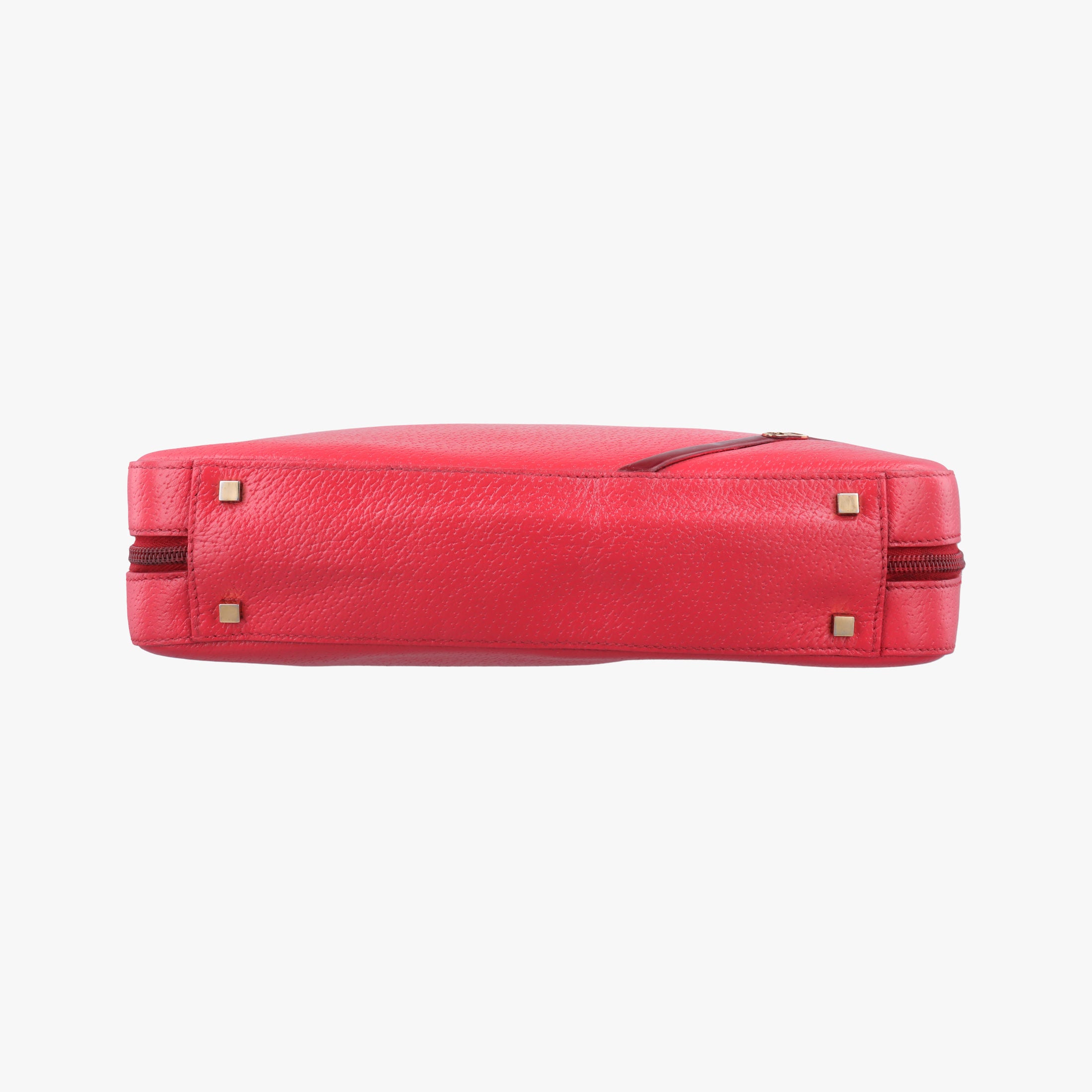 Pre-owned Christian Dior CD Logo Red Leather  handbag | stylenewstar