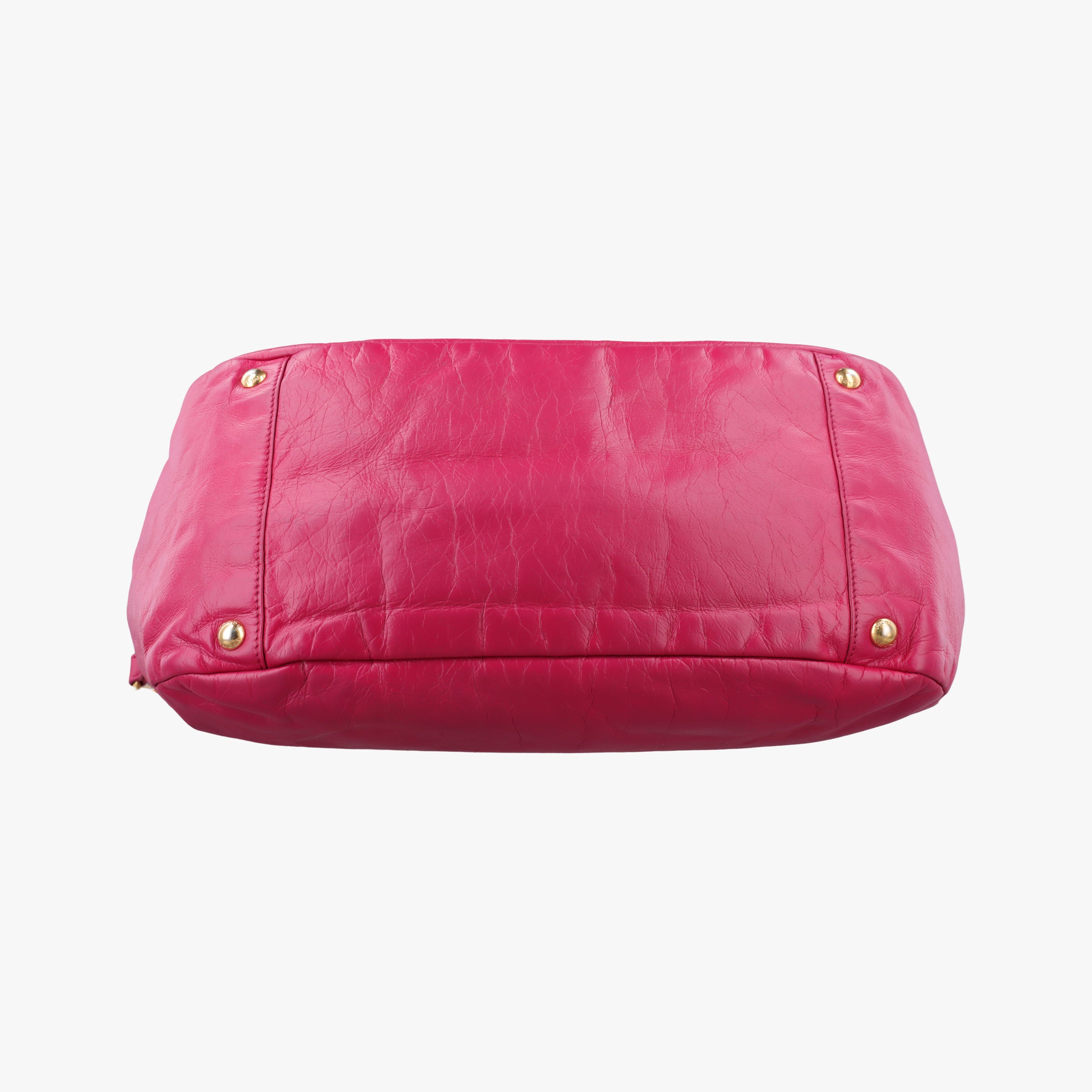 Vintage Prada Triangle Logo Plate Rose Leather  handbag | stylenewstar