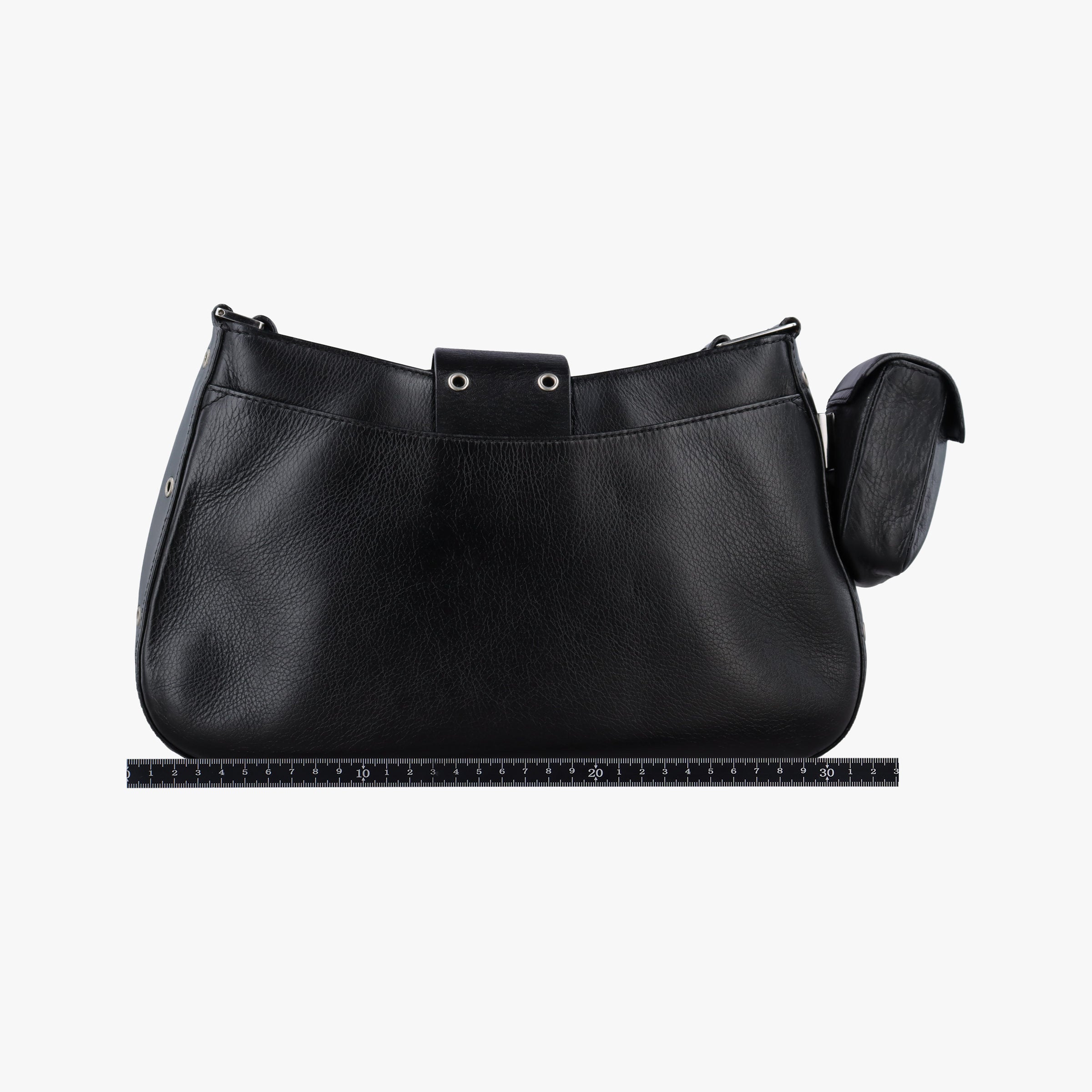 Pre-owned Christian Dior Street Chic Columbus Black Leather  shoulderbag | stylenewstar