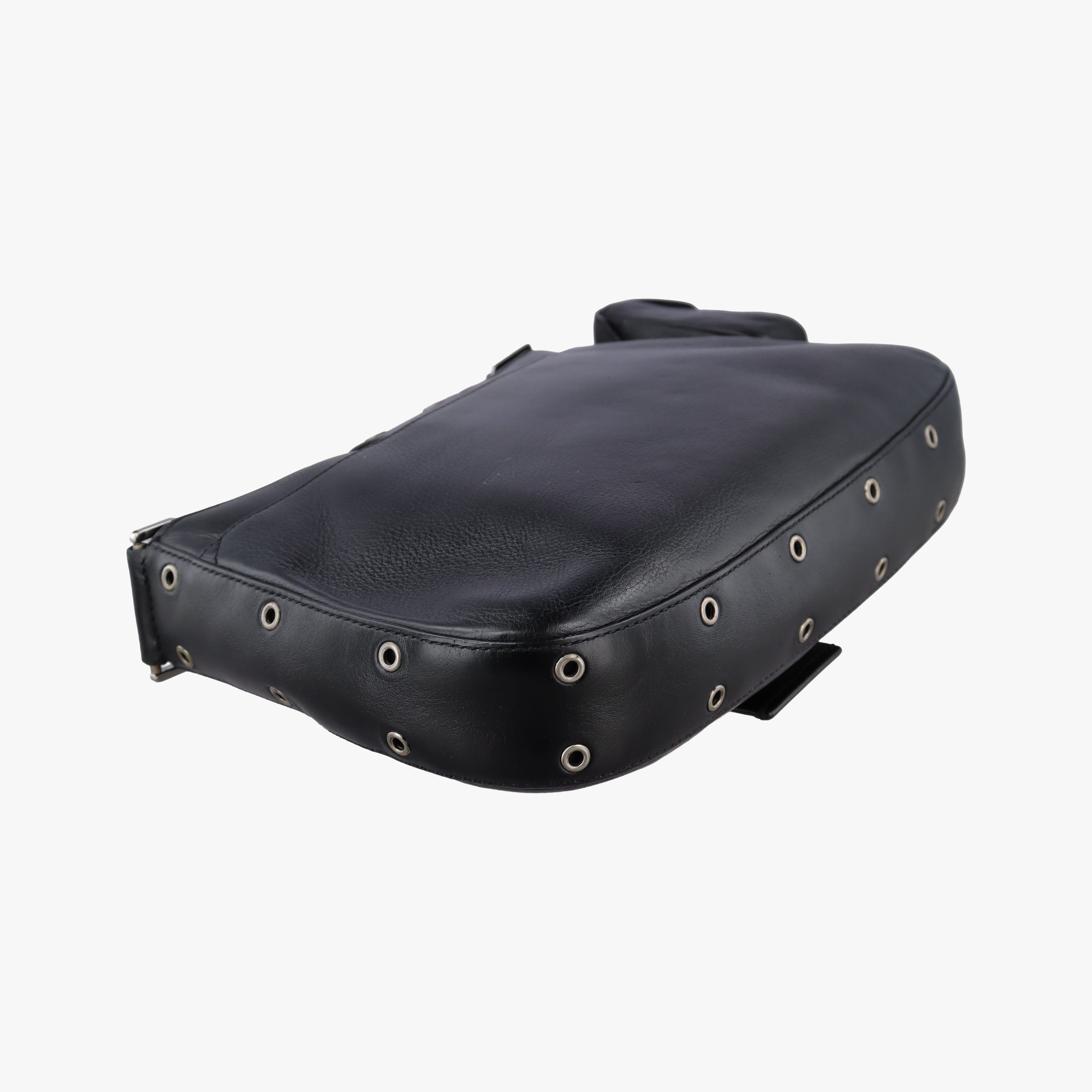 Pre-owned Christian Dior Street Chic Columbus Black Leather  shoulderbag | stylenewstar