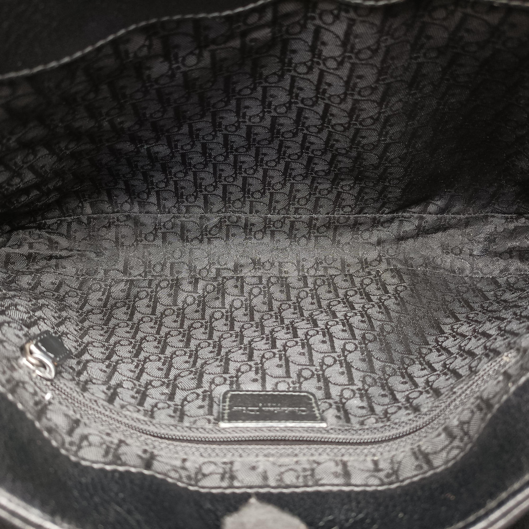 Pre-owned Christian Dior Street Chic Columbus Black Leather  shoulderbag | stylenewstar