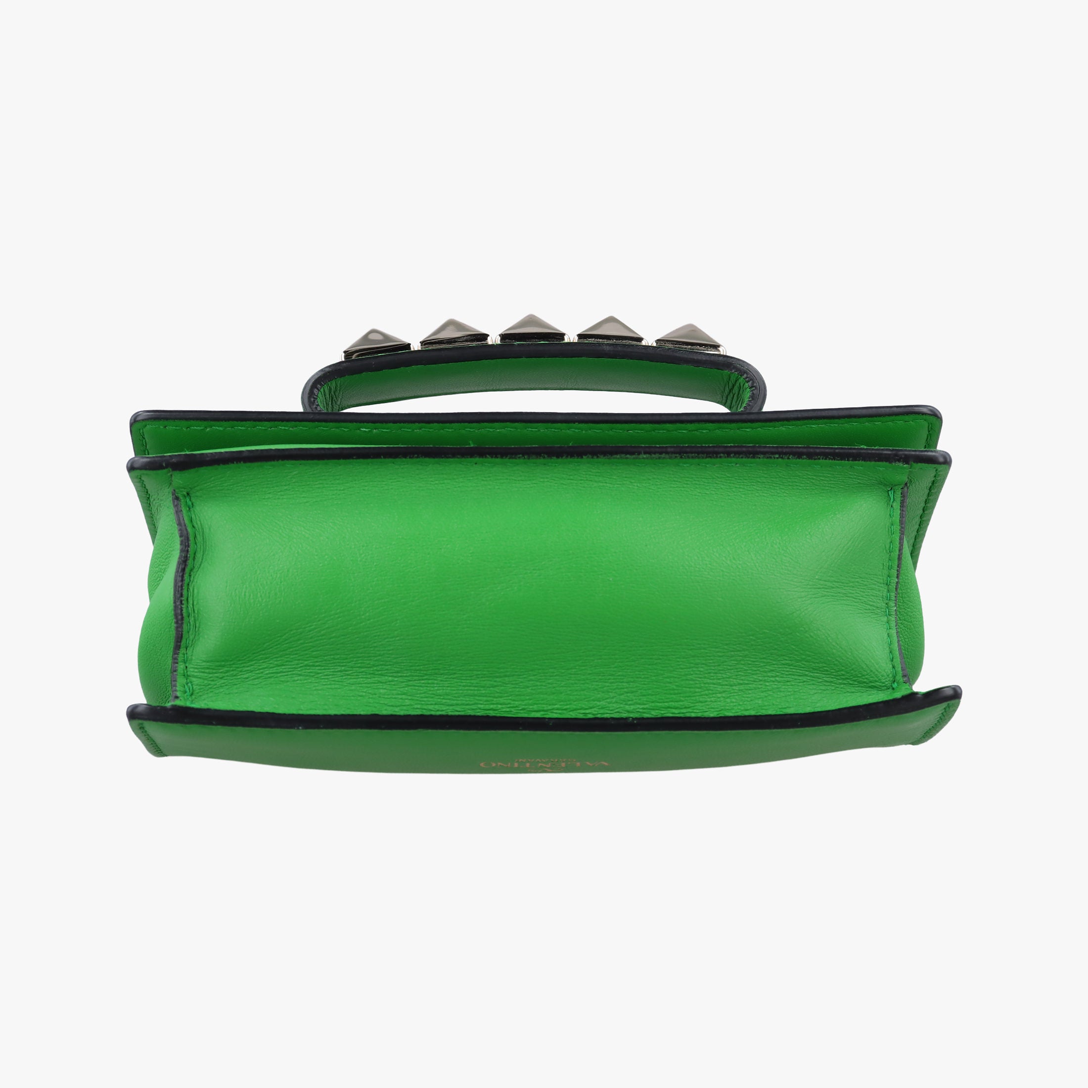 Pre-owned Valentino Rockstud Va Va Voom Green Leather  shoulderbag | stylenewstar