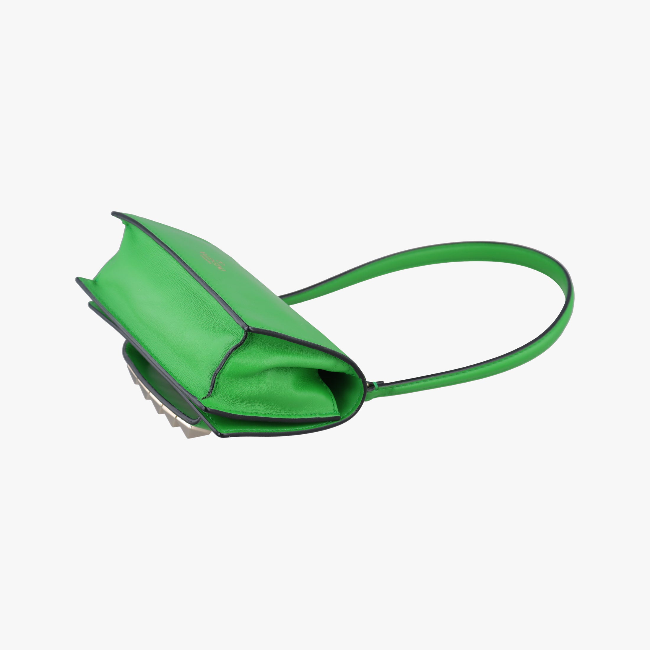 Pre-owned Valentino Rockstud Va Va Voom Green Leather  shoulderbag | stylenewstar