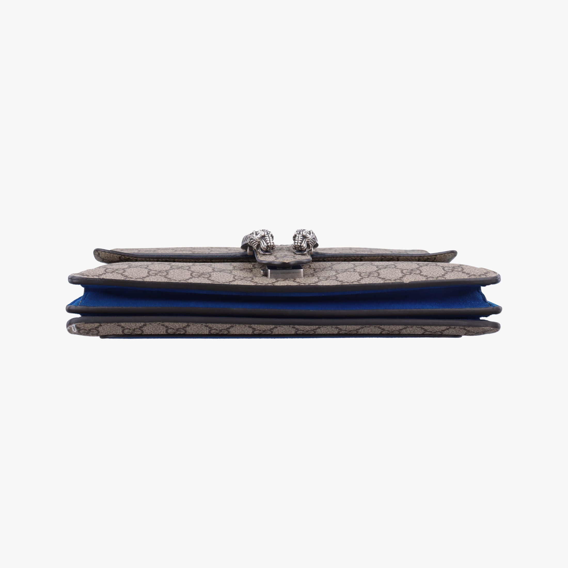 Pre-owned Gucci Dionysus beige×blue PVC coated canvas × suede 403348 shoulderbag | stylenewstar