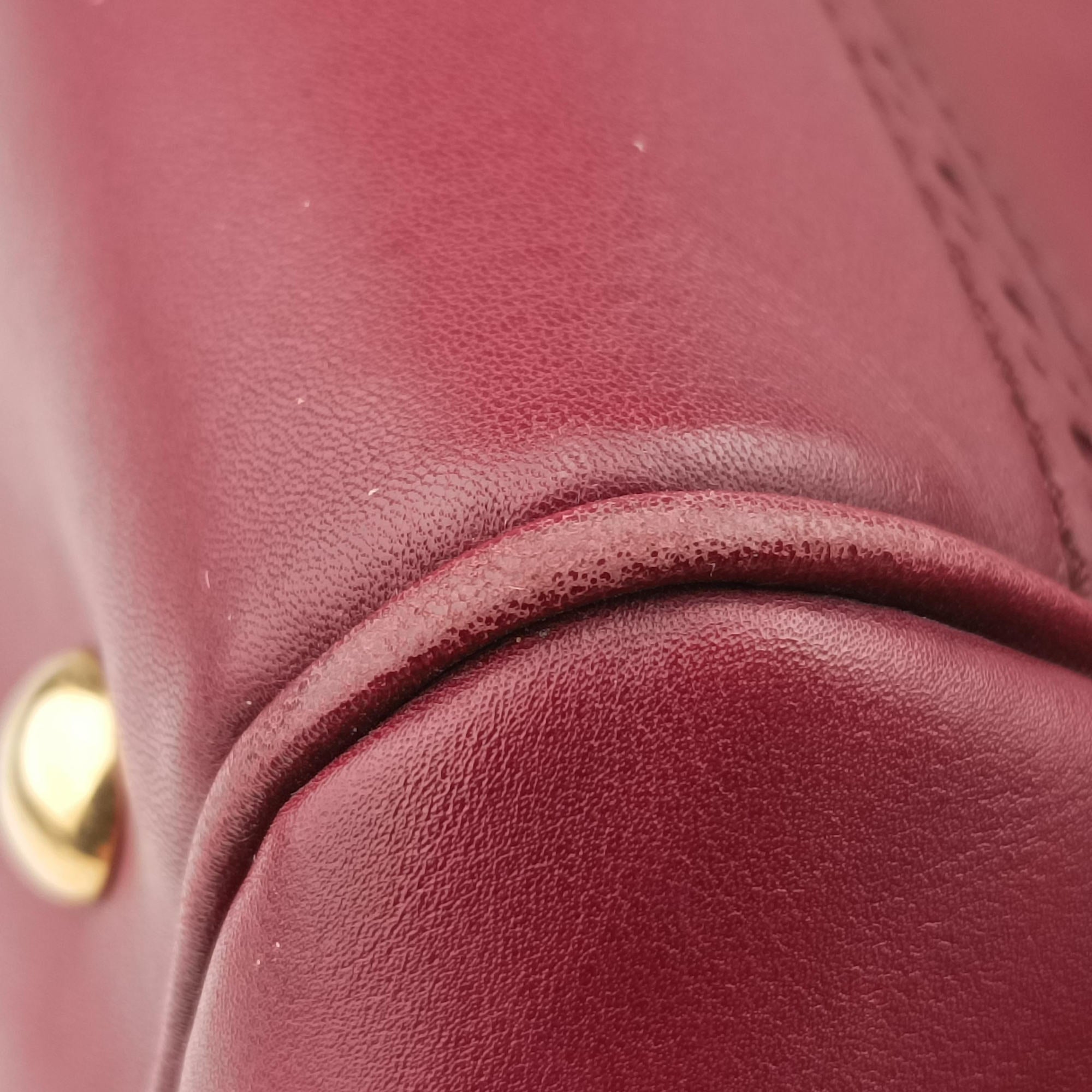 Pre-owned Gucci horse bit Red Leather 296900 handbag | stylenewstar