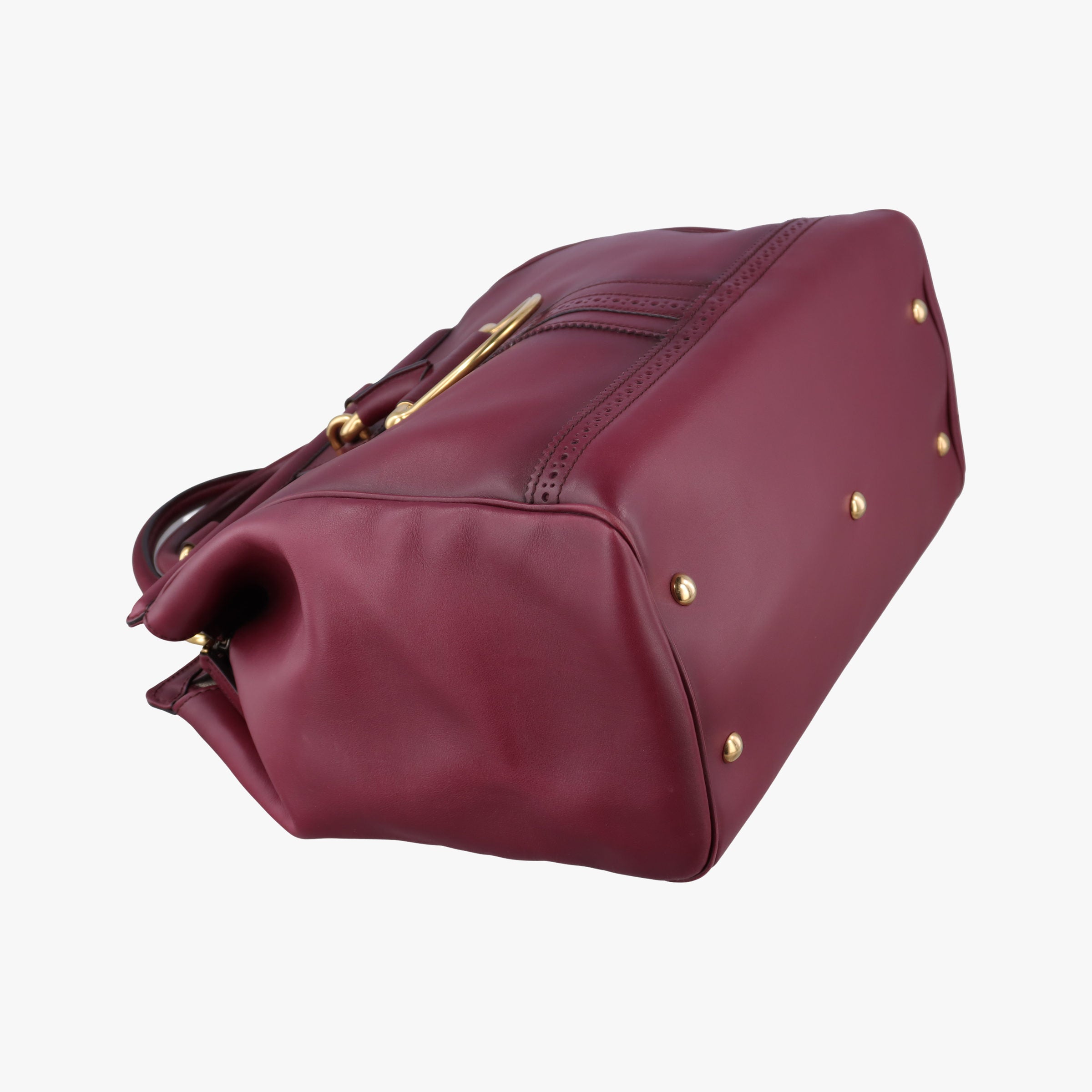 Pre-owned Gucci horse bit Red Leather 296900 handbag | stylenewstar