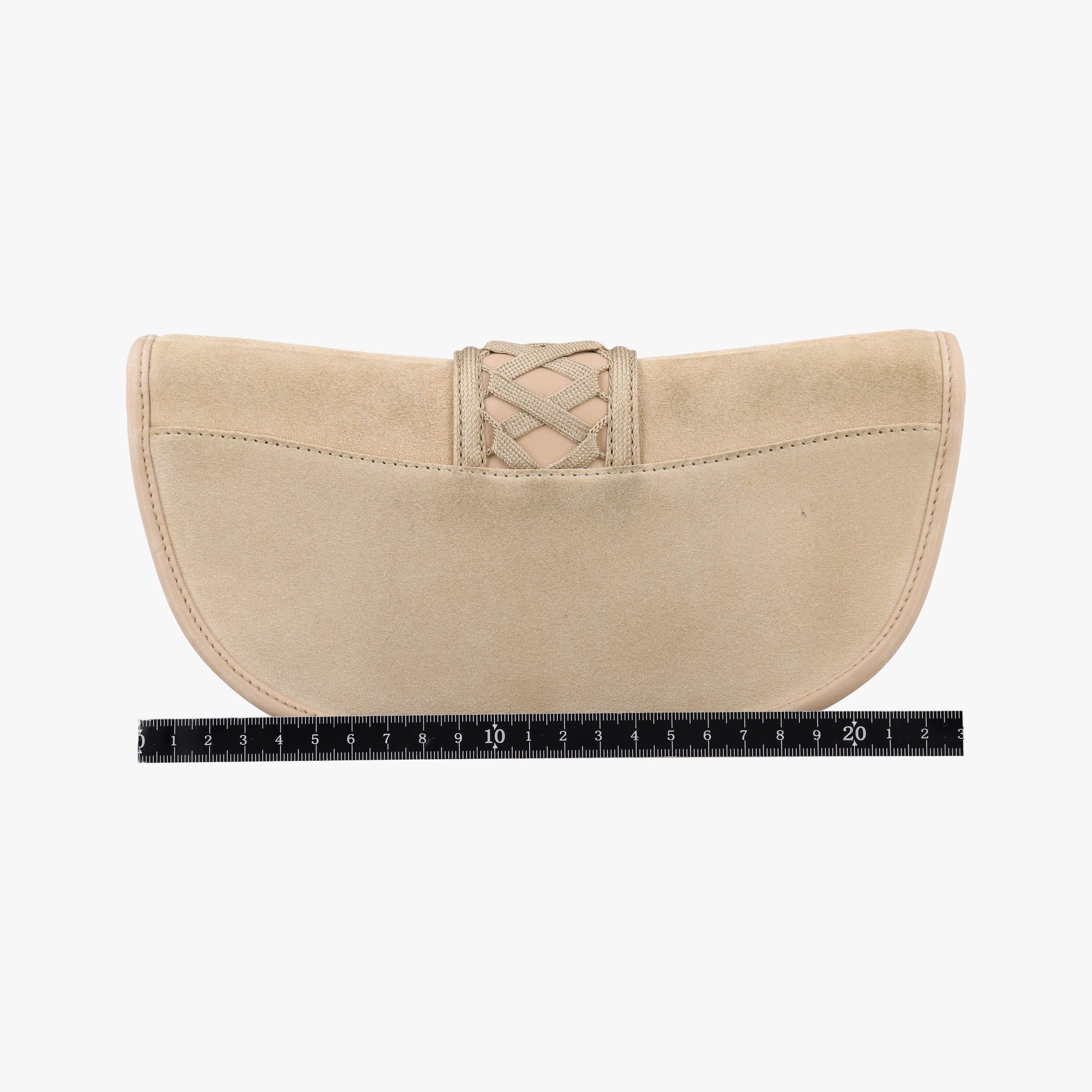 Pre-owned Christian Dior Admit It Beige Suede×Leather  shoulderbag | stylenewstar