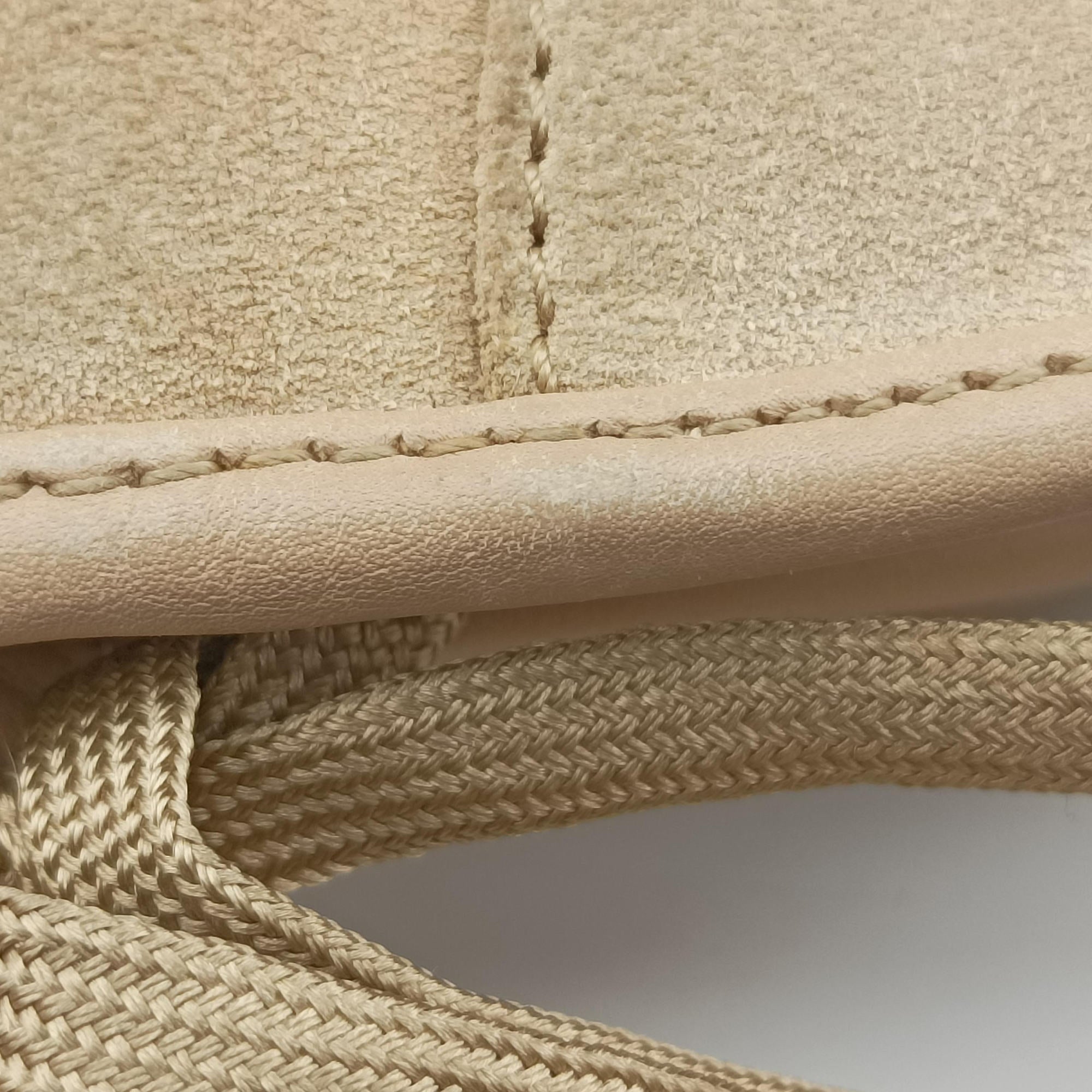 Pre-owned Christian Dior Admit It Beige Suede×Leather  shoulderbag | stylenewstar