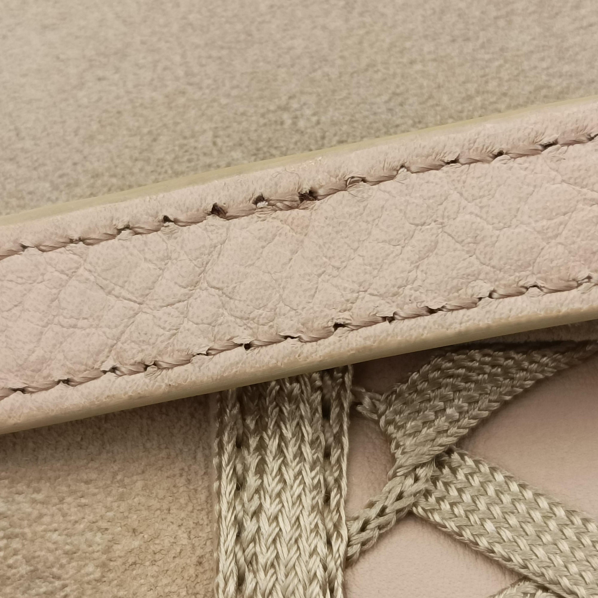Pre-owned Christian Dior Admit It Beige Suede×Leather  shoulderbag | stylenewstar
