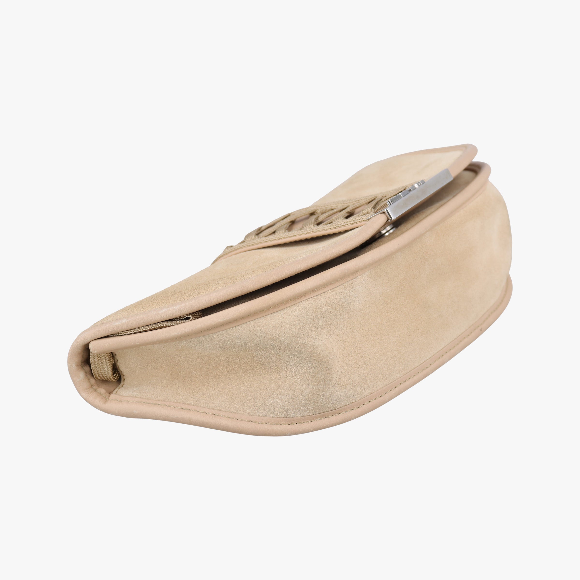 Pre-owned Christian Dior Admit It Beige Suede×Leather  shoulderbag | stylenewstar