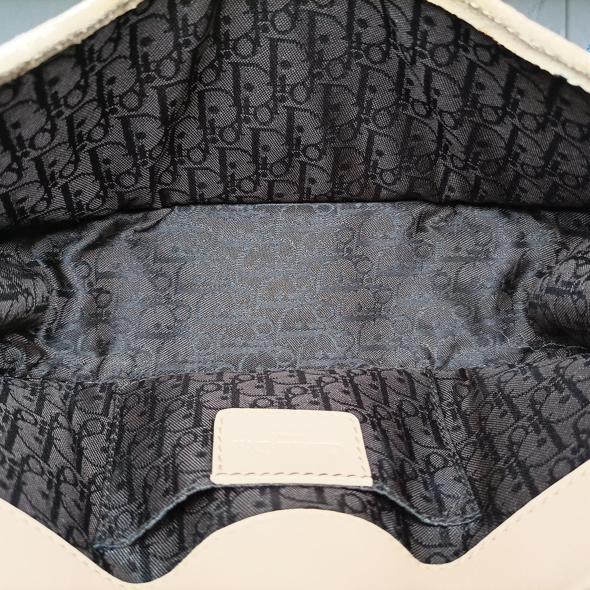 Pre-owned Christian Dior Admit It Beige Suede×Leather  shoulderbag | stylenewstar