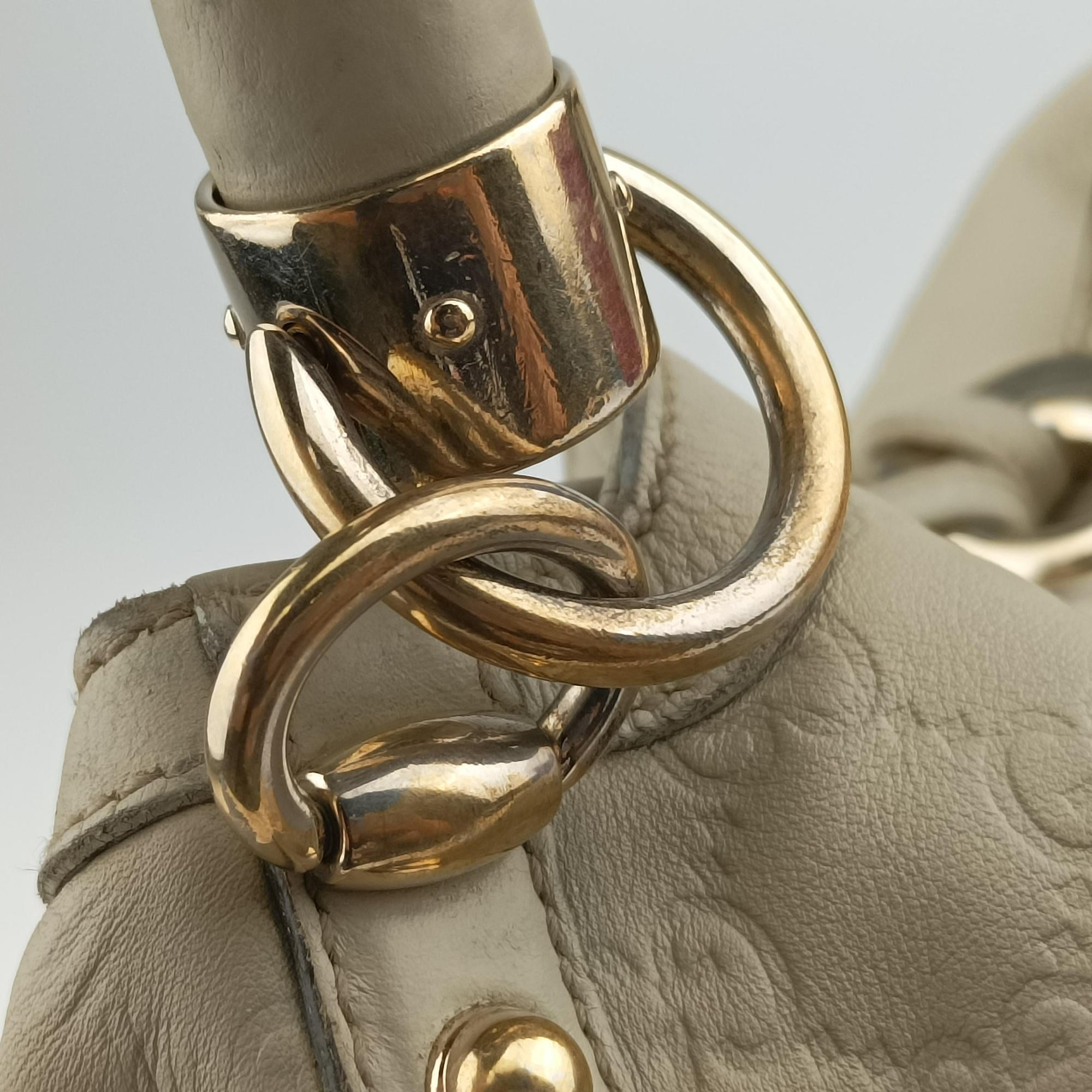 Pre-owned Gucci Indy Hobo White Leather 177139 shoulderbag | stylenewstar