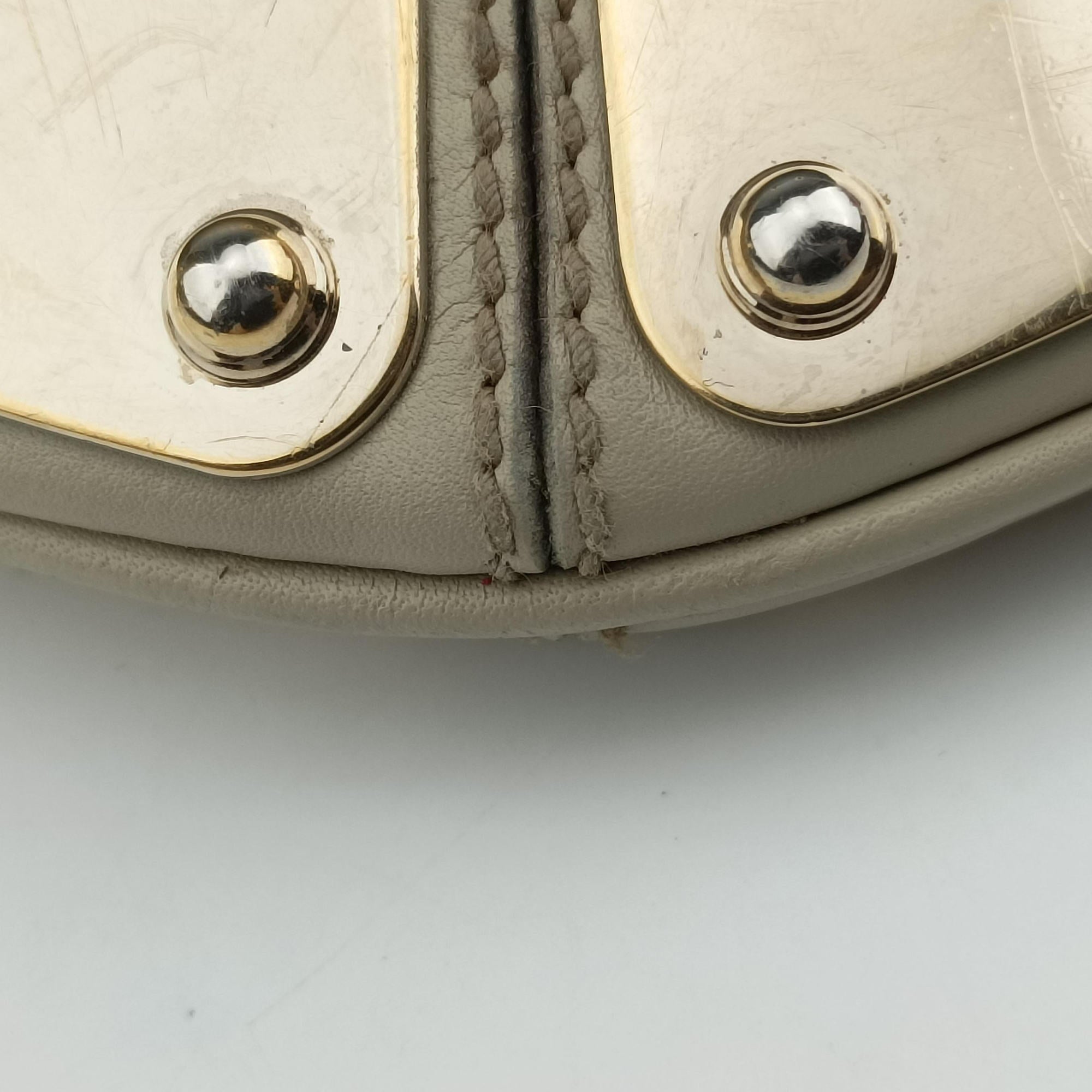 Pre-owned Gucci Indy Hobo White Leather 177139 shoulderbag | stylenewstar