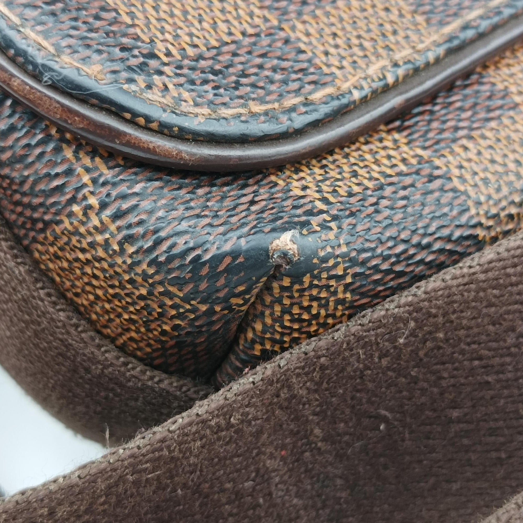 Pre-owned Louis Vuitton BROOKLYN PM EBENE Damier Canvas N51210 shoulderbag | stylenewstar
