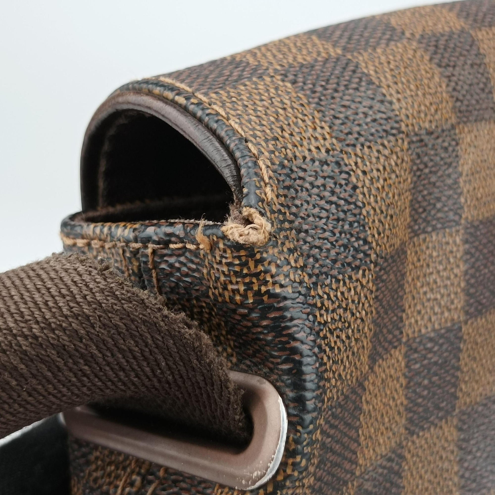 Pre-owned Louis Vuitton BROOKLYN PM EBENE Damier Canvas N51210 shoulderbag | stylenewstar