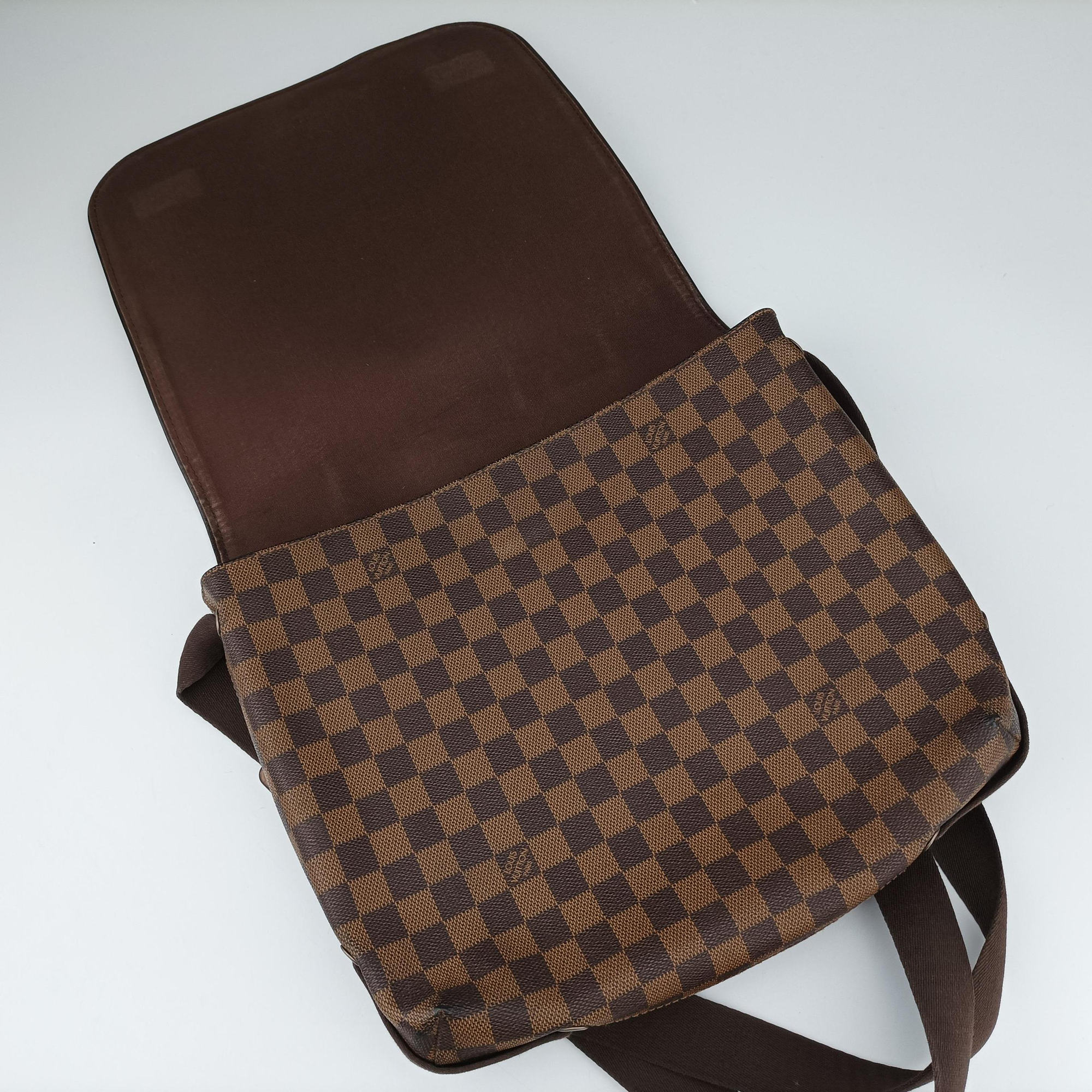 Pre-owned Louis Vuitton BROOKLYN MM EBENE Damier Canvas N51211 shoulderbag | stylenewstar