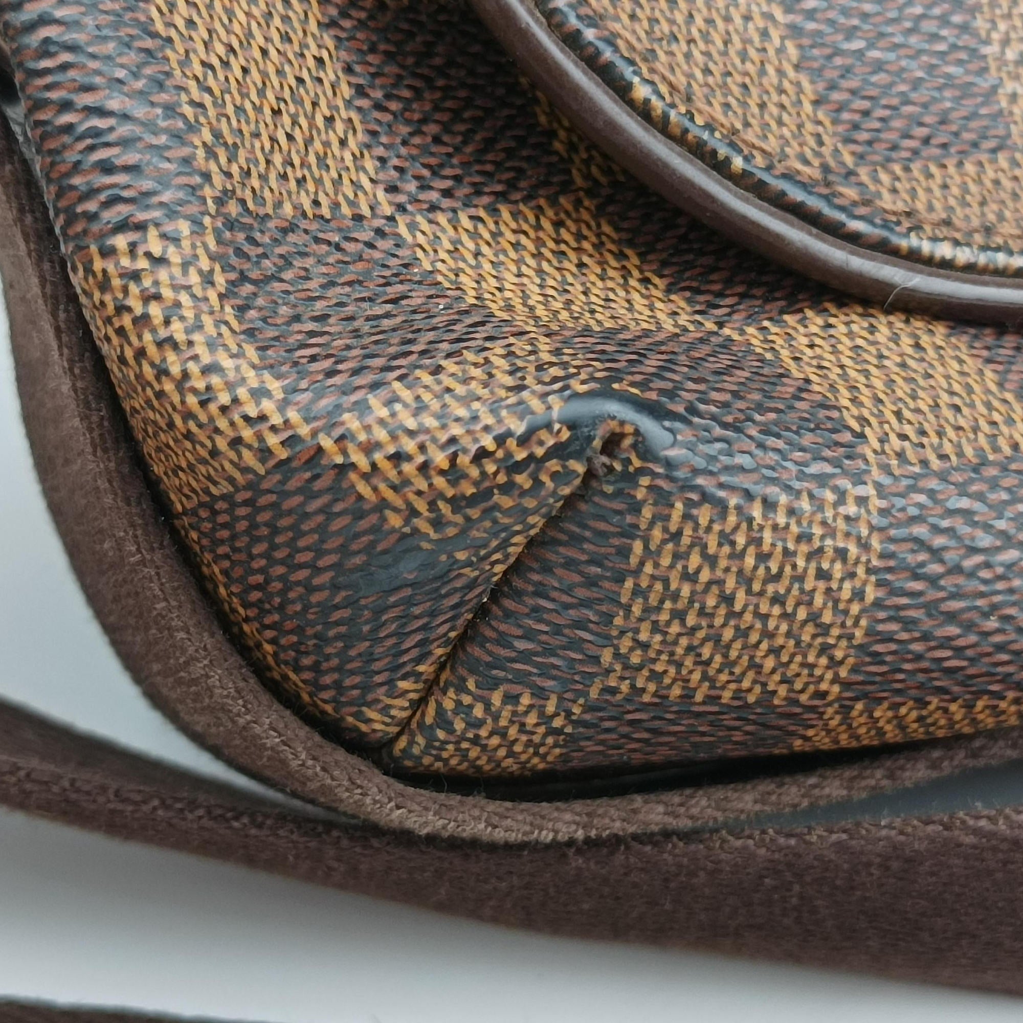 Pre-owned Louis Vuitton BROOKLYN MM EBENE Damier Canvas N51211 shoulderbag | stylenewstar
