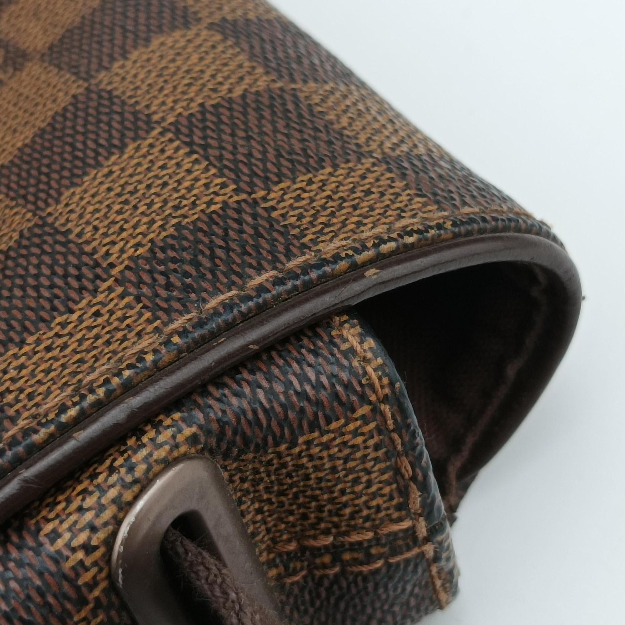 Pre-owned Louis Vuitton BROOKLYN MM EBENE Damier Canvas N51211 shoulderbag | stylenewstar