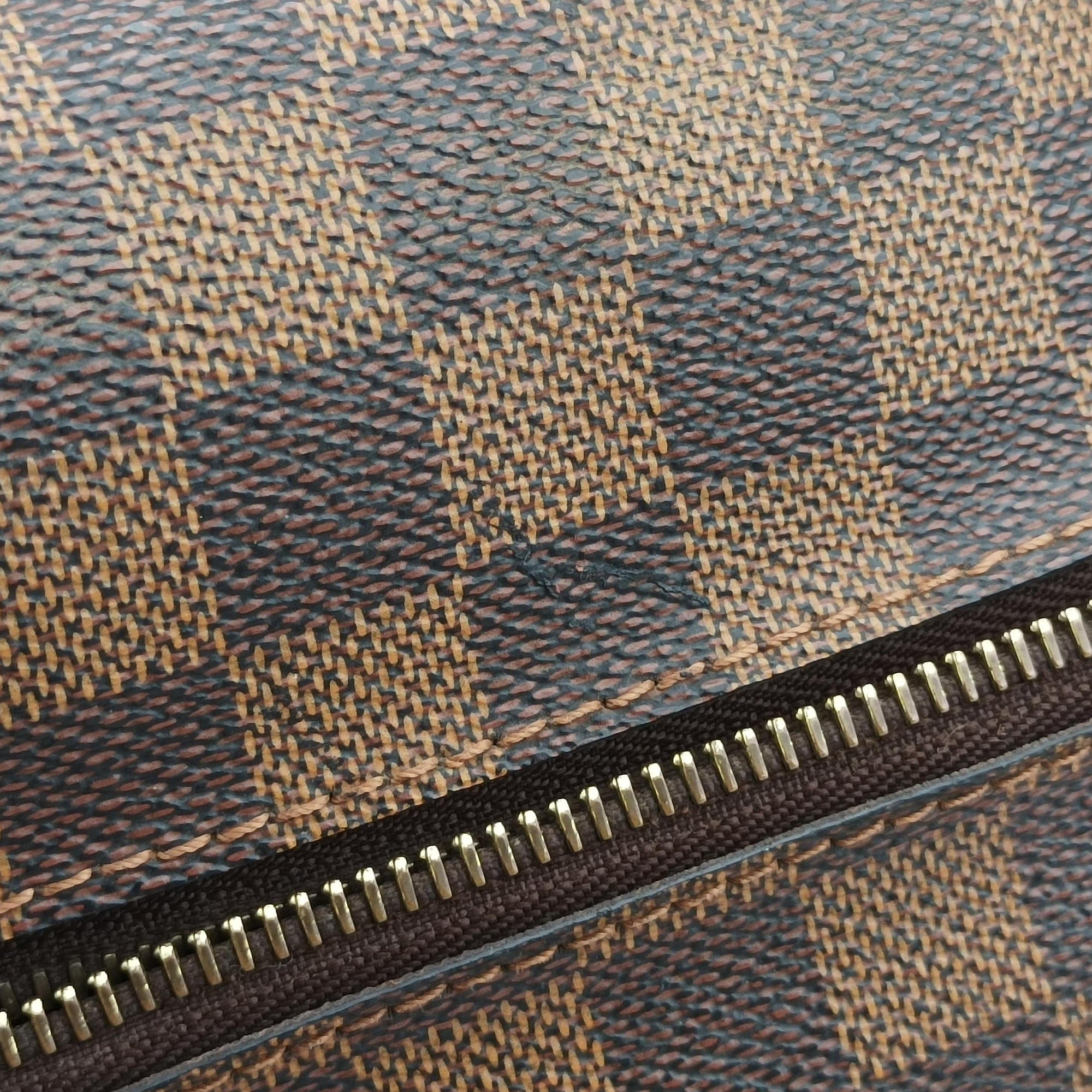 Pre-owned Louis Vuitton BROOKLYN MM EBENE Damier Canvas N51211 shoulderbag | stylenewstar