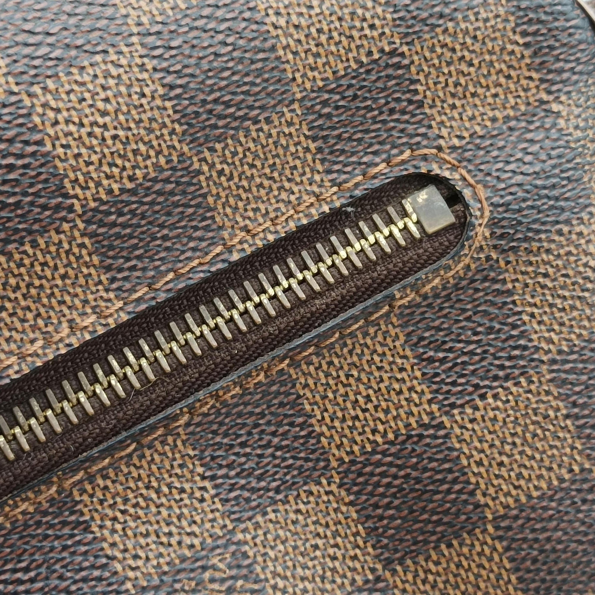 Pre-owned Louis Vuitton BROOKLYN MM EBENE Damier Canvas N51211 shoulderbag | stylenewstar