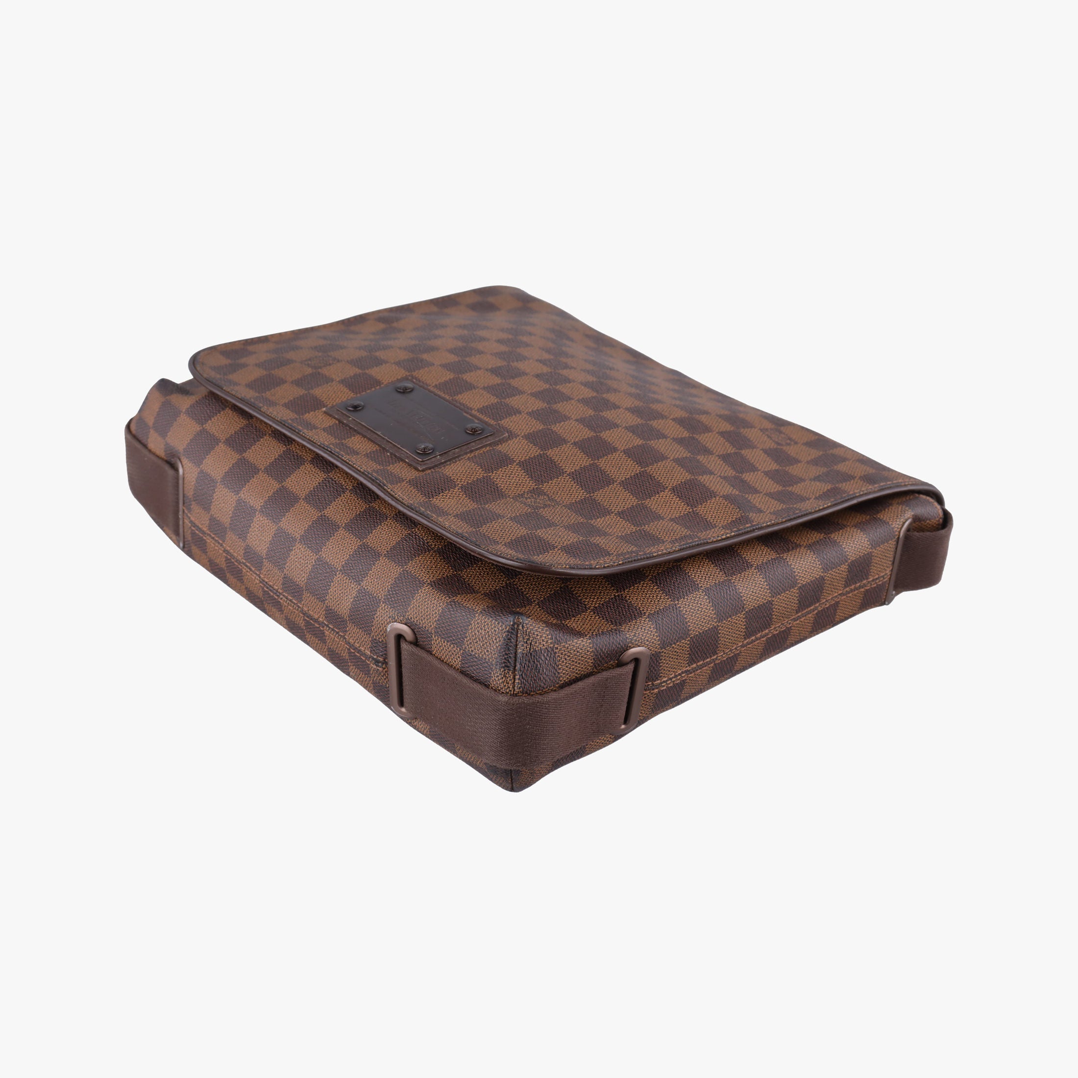 Pre-owned Louis Vuitton BROOKLYN MM EBENE Damier Canvas N51211 shoulderbag | stylenewstar
