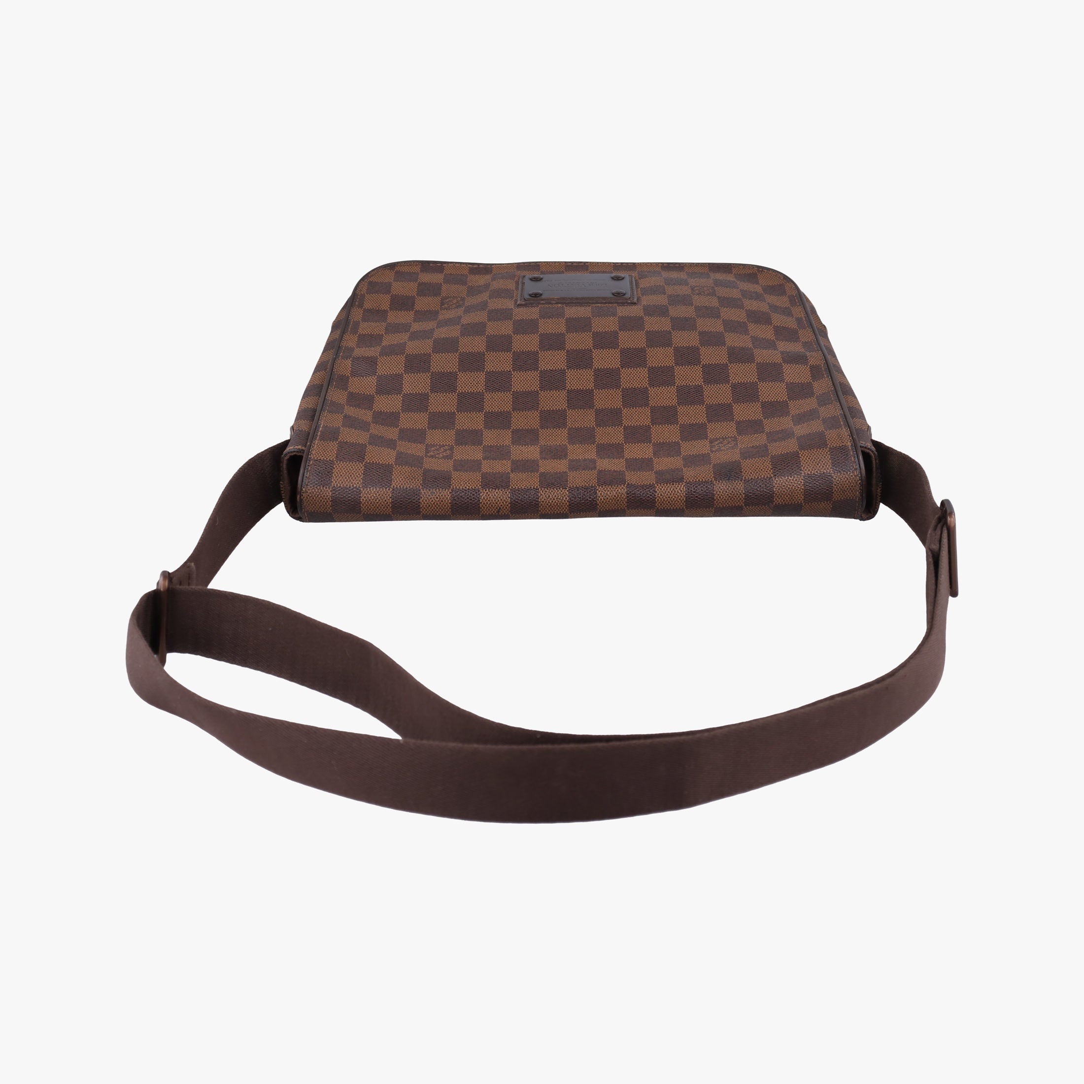 Pre-owned Louis Vuitton BROOKLYN MM EBENE Damier Canvas N51211 shoulderbag | stylenewstar