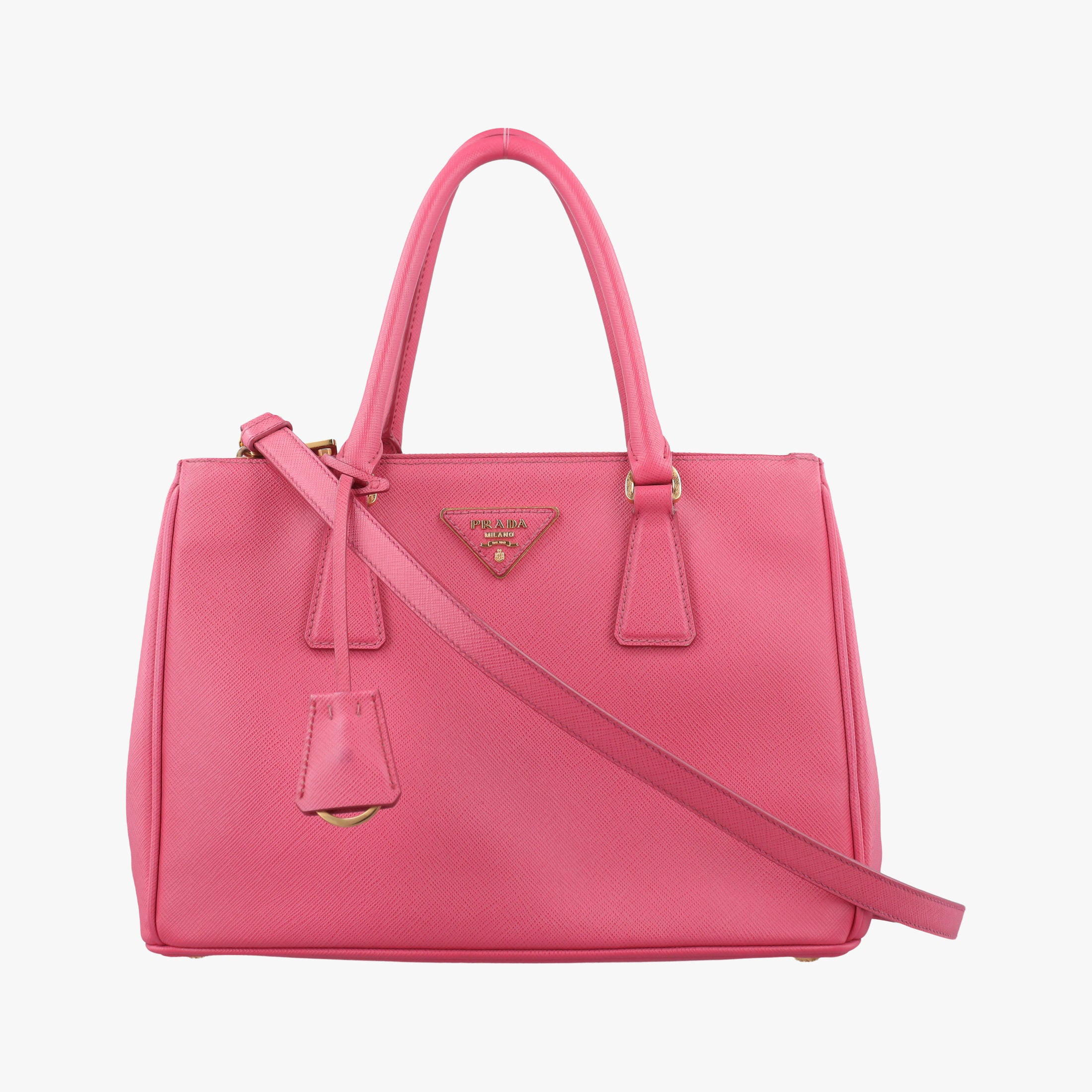 Pre-owned Prada Galleria Rose SAFFIANO Leather BN1786 shoulderbag | stylenewstar
