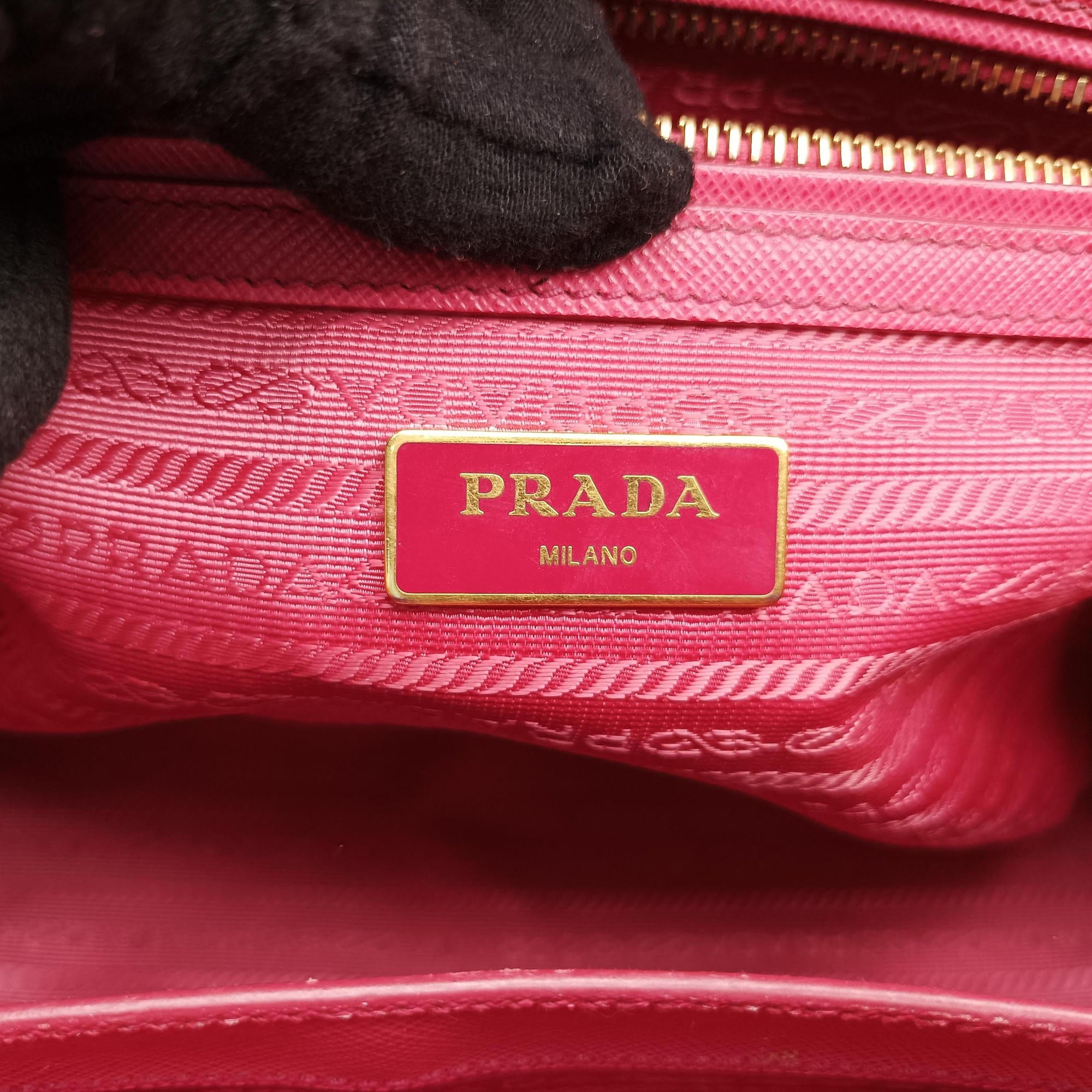 Pre-owned Prada Galleria Rose SAFFIANO Leather BN1786 shoulderbag | stylenewstar