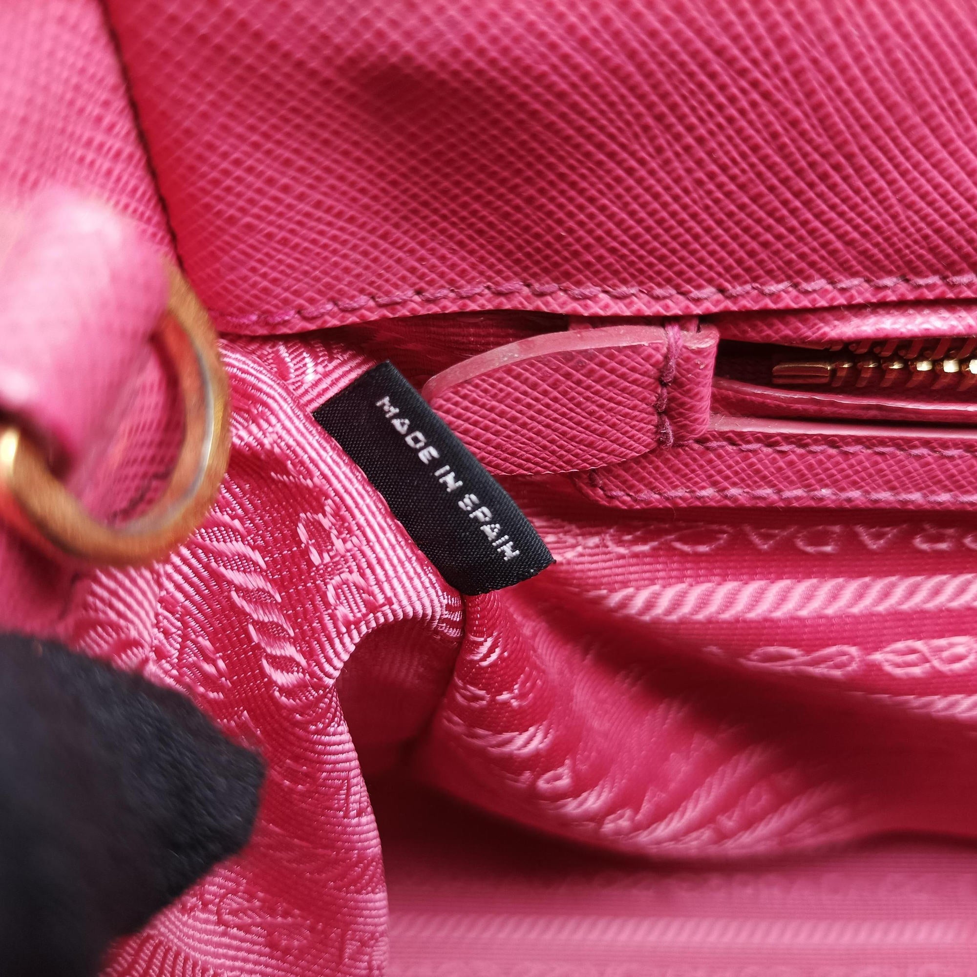 Pre-owned Prada Galleria Rose SAFFIANO Leather BN1786 shoulderbag | stylenewstar