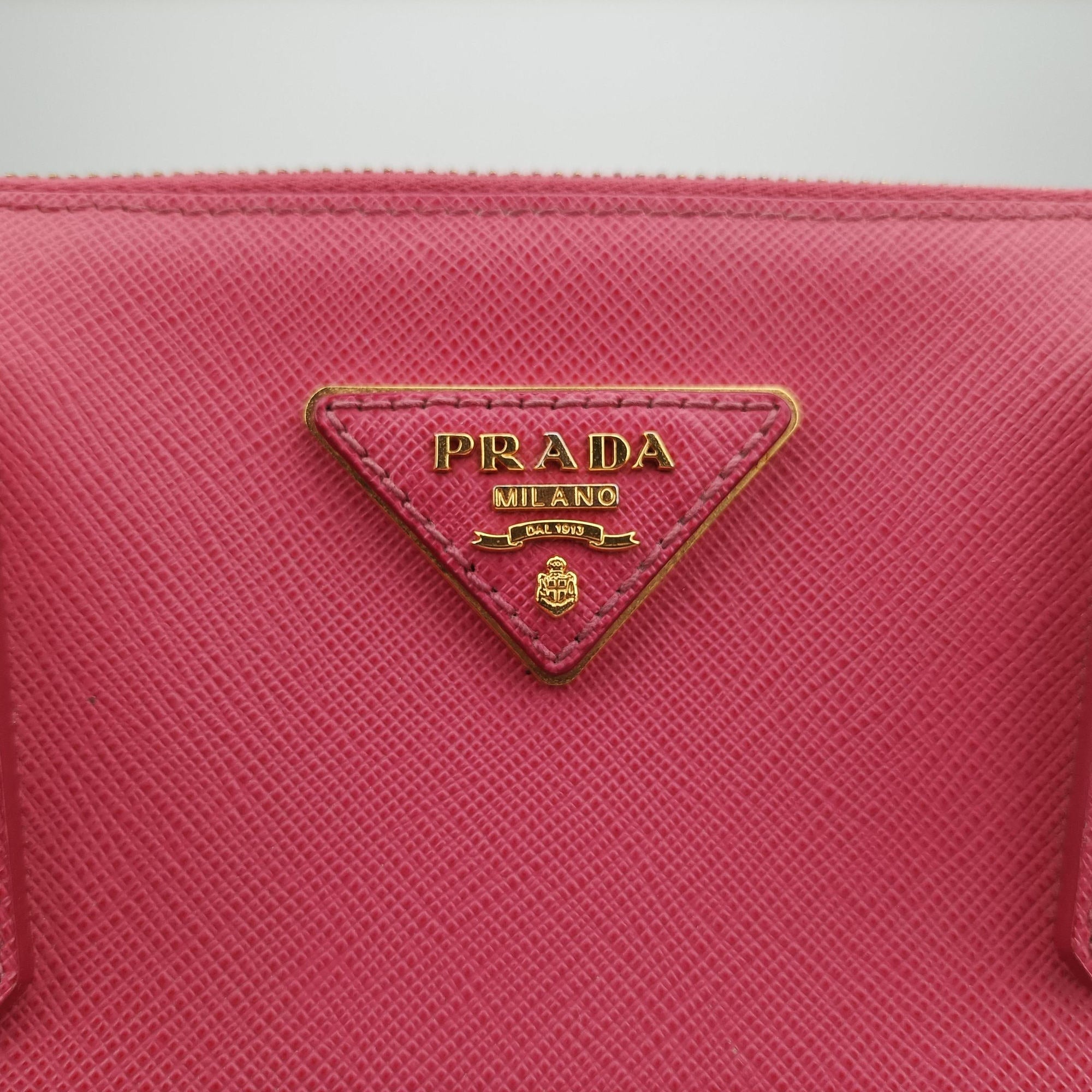 Pre-owned Prada Galleria Rose SAFFIANO Leather BN1786 shoulderbag | stylenewstar