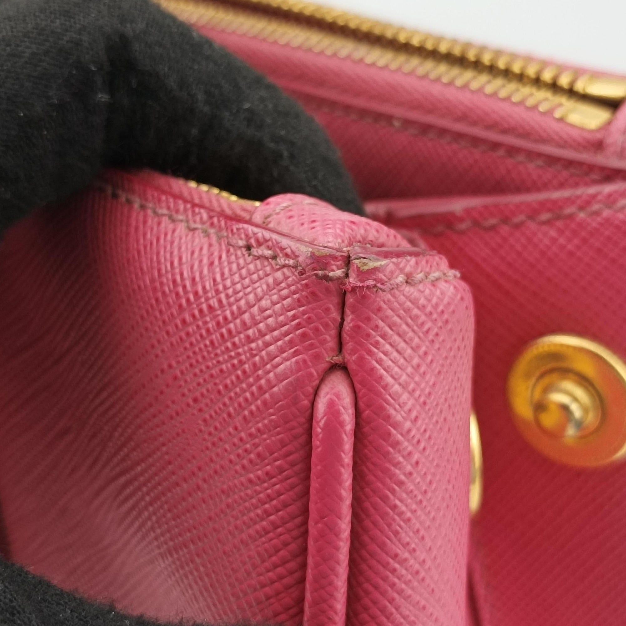 Pre-owned Prada Galleria Rose SAFFIANO Leather BN1786 shoulderbag | stylenewstar
