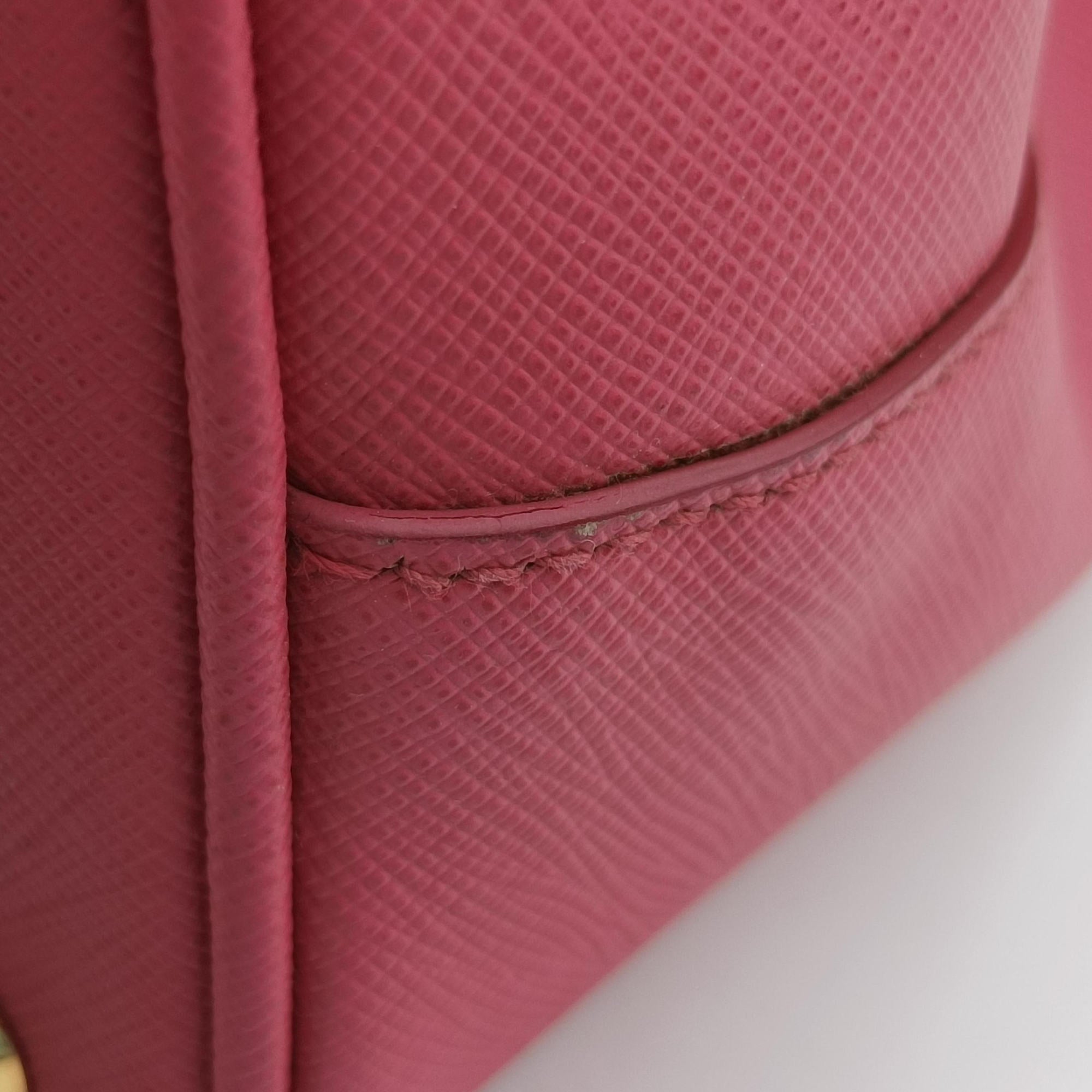 Pre-owned Prada Galleria Rose SAFFIANO Leather BN1786 shoulderbag | stylenewstar