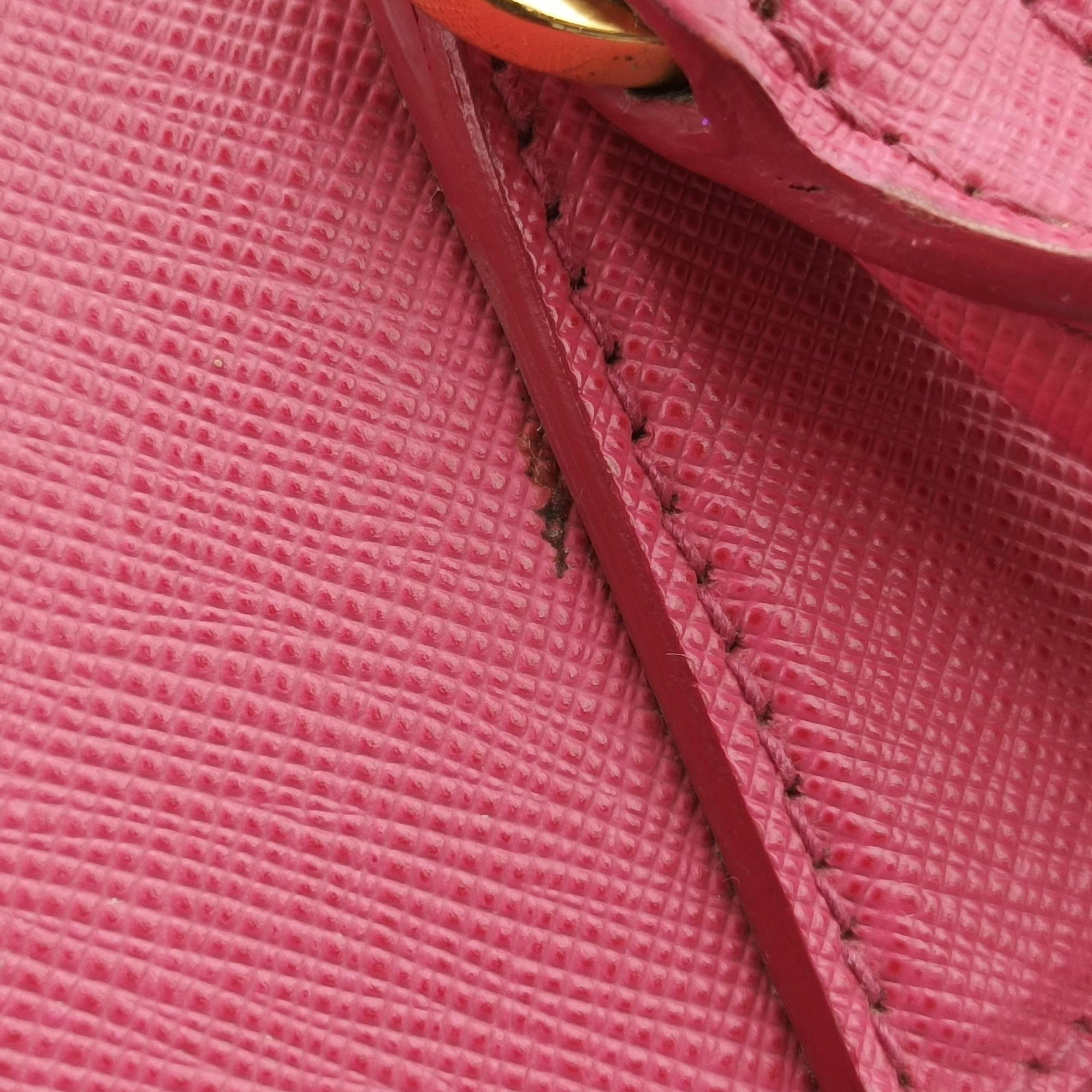 Pre-owned Prada Galleria Rose SAFFIANO Leather BN1786 shoulderbag | stylenewstar