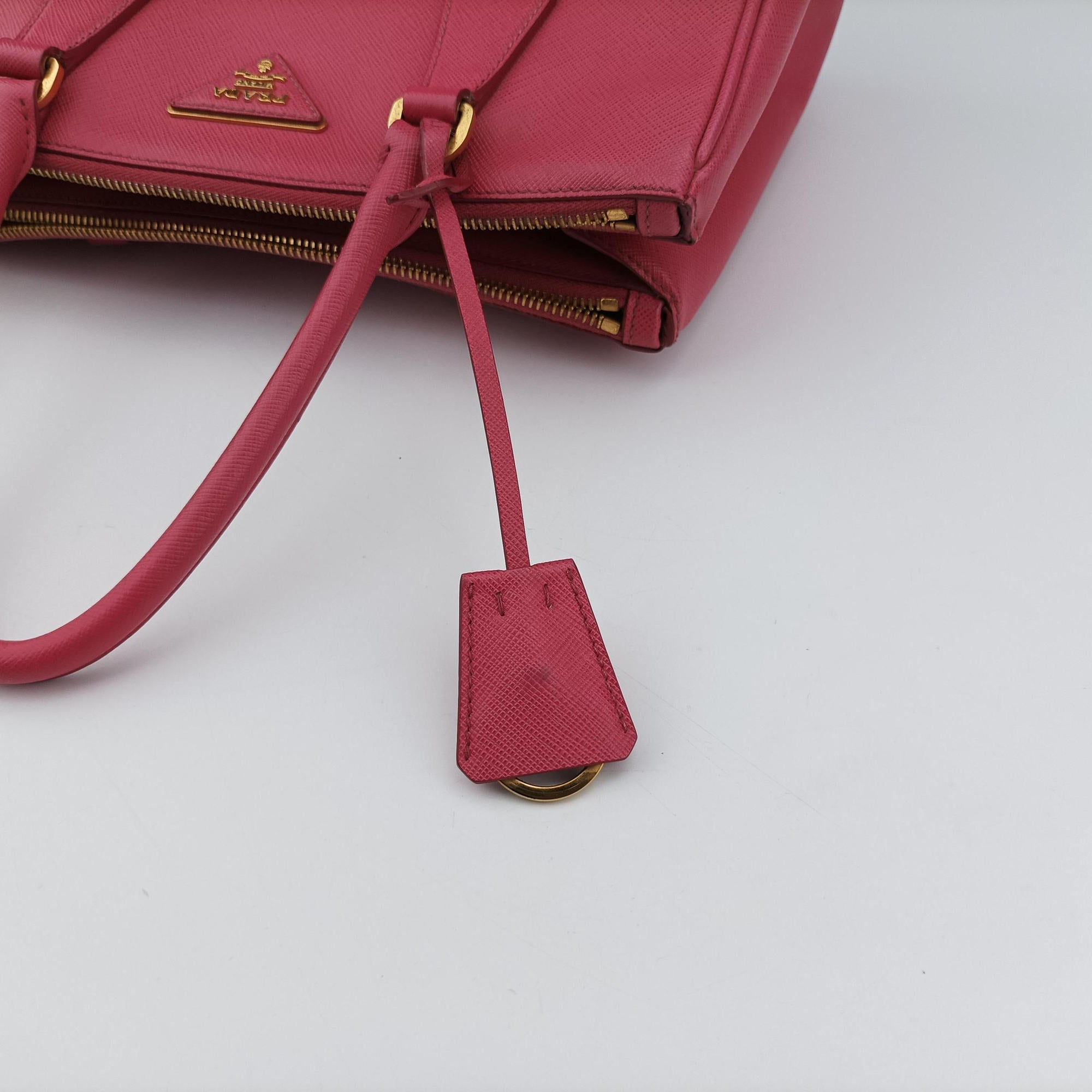 Pre-owned Prada Galleria Rose SAFFIANO Leather BN1786 shoulderbag | stylenewstar