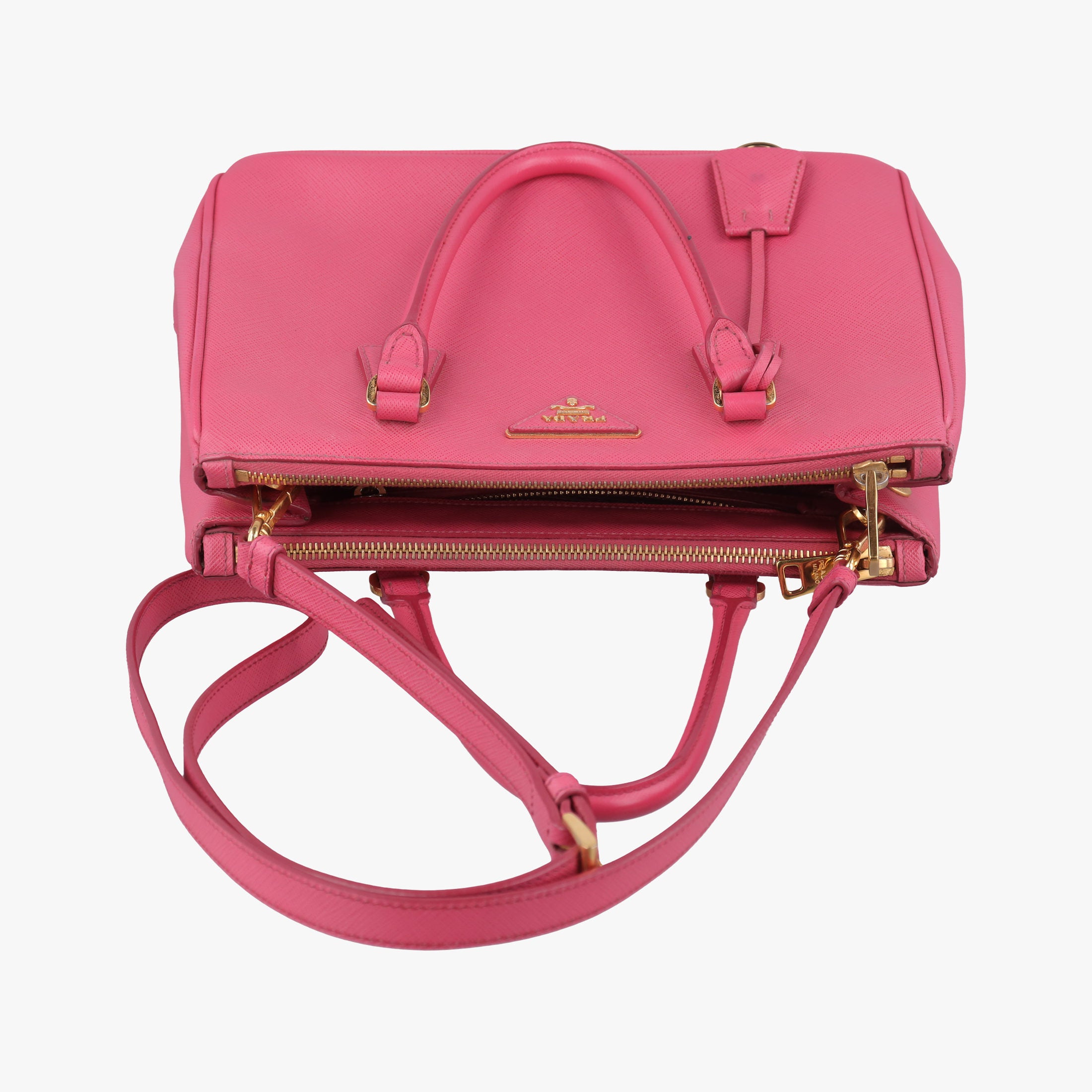 Pre-owned Prada Galleria Rose SAFFIANO Leather BN1786 shoulderbag | stylenewstar