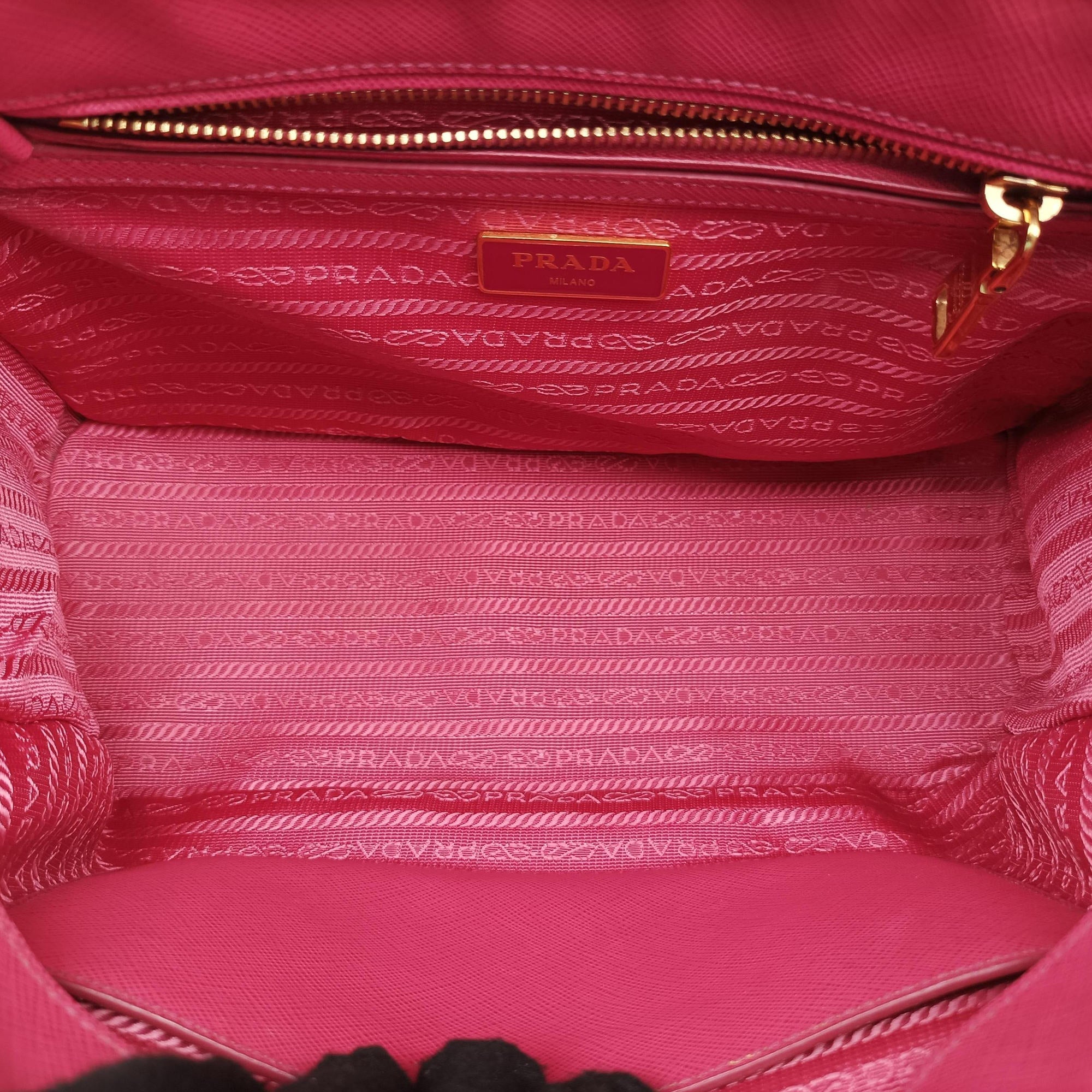 Pre-owned Prada Galleria Rose SAFFIANO Leather BN1786 shoulderbag | stylenewstar