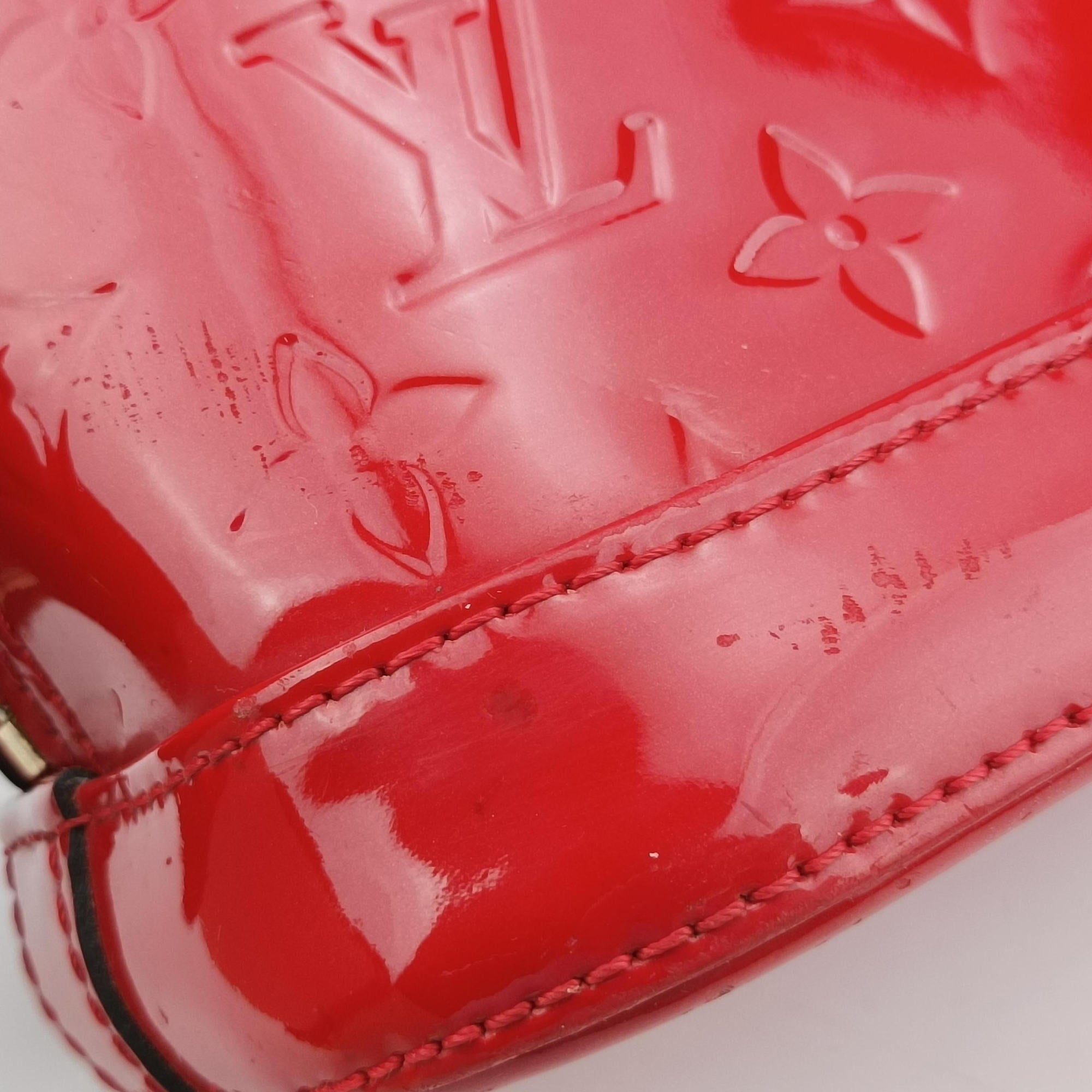 Vintage Louis Vuitton Alma BB CERISE Vernis M90174 shoulderbag | stylenewstar