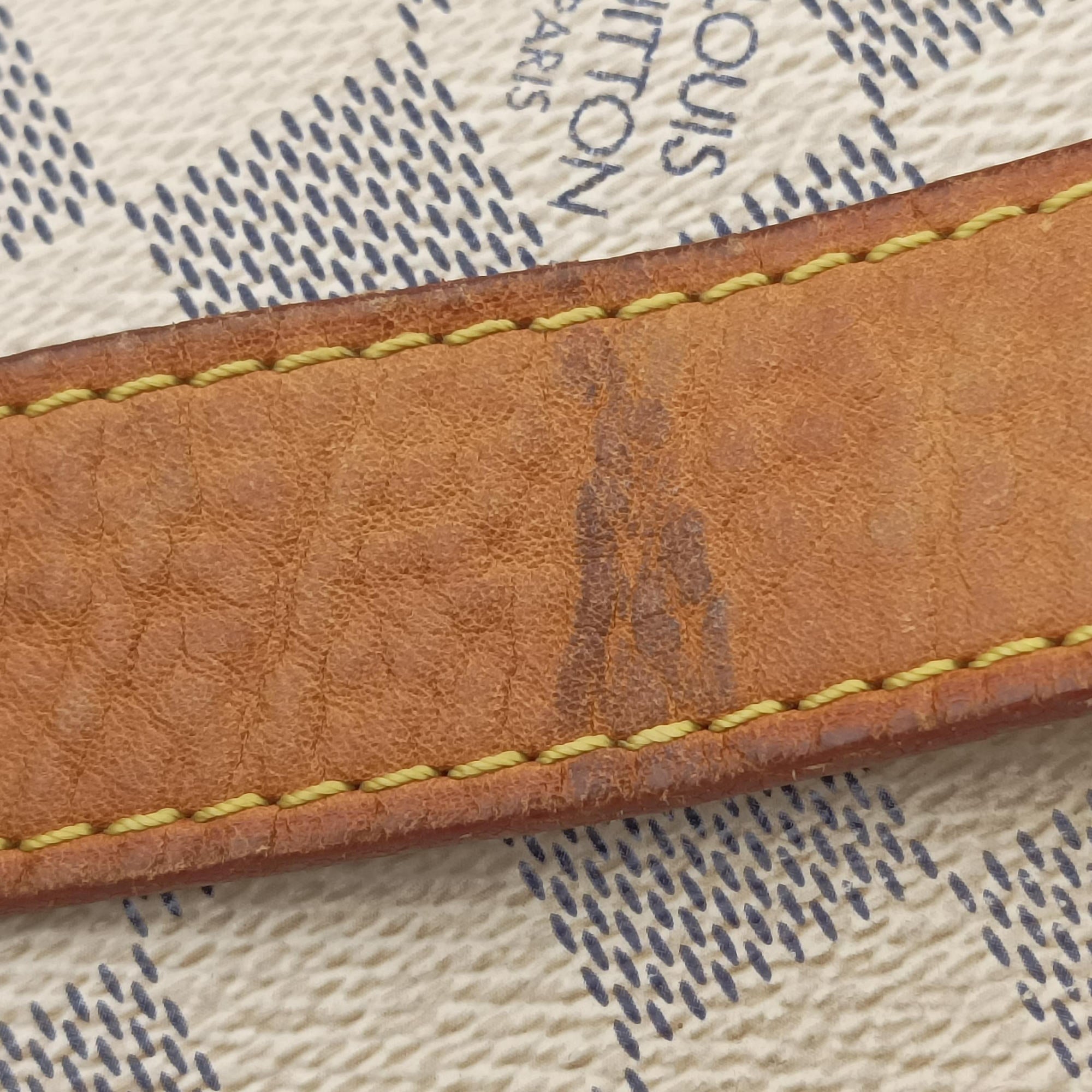 Pre-owned Louis Vuitton GALLIERA PM Azur Damier Canvas N55215 shoulderbag | stylenewstar