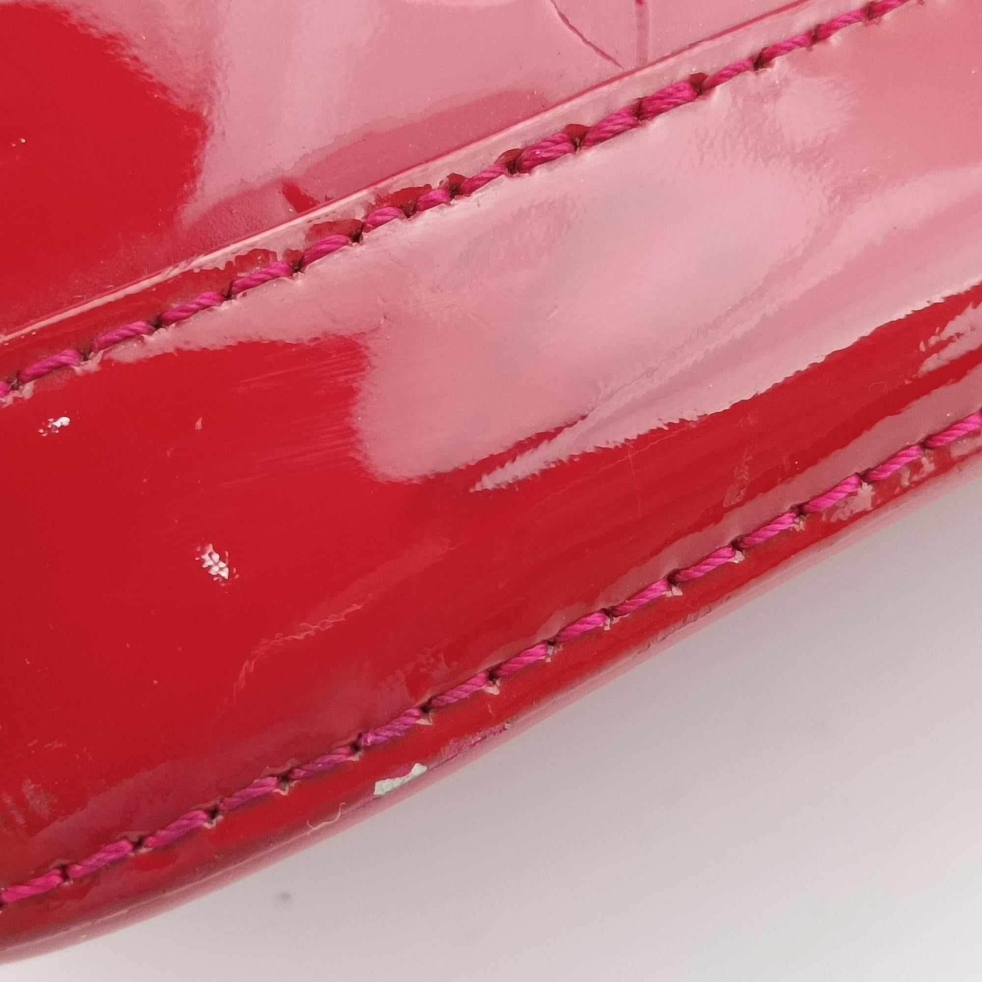 Pre-owned Louis Vuitton Alma BB pomme d'amour Vernis M91606 shoulderbag | stylenewstar