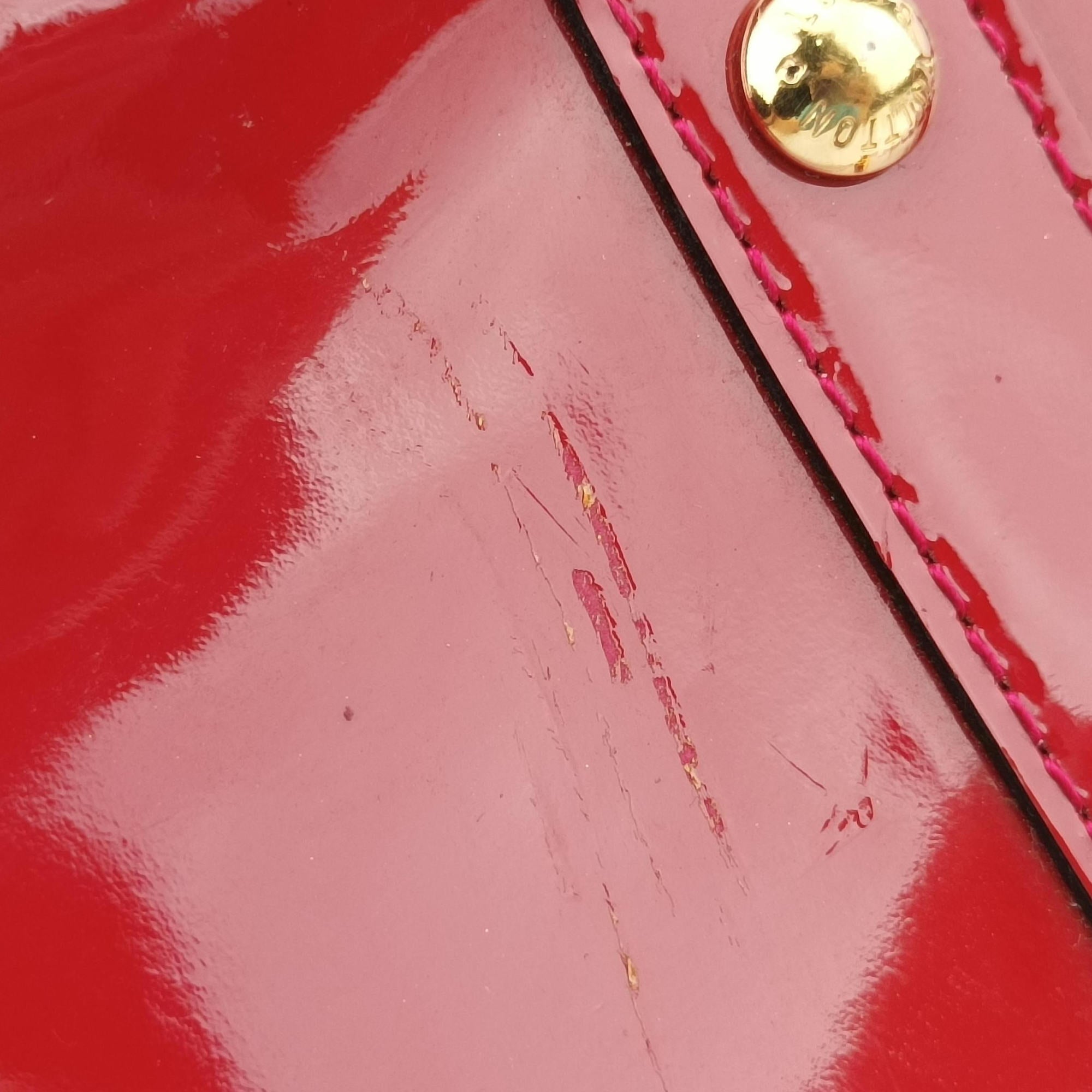 Pre-owned Louis Vuitton Alma BB pomme d'amour Vernis M91606 shoulderbag | stylenewstar