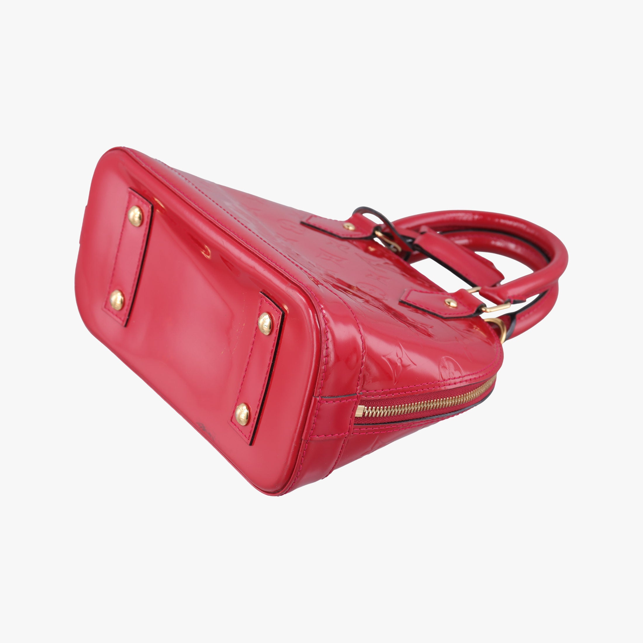 Pre-owned Louis Vuitton Alma BB pomme d'amour Vernis M91606 shoulderbag | stylenewstar