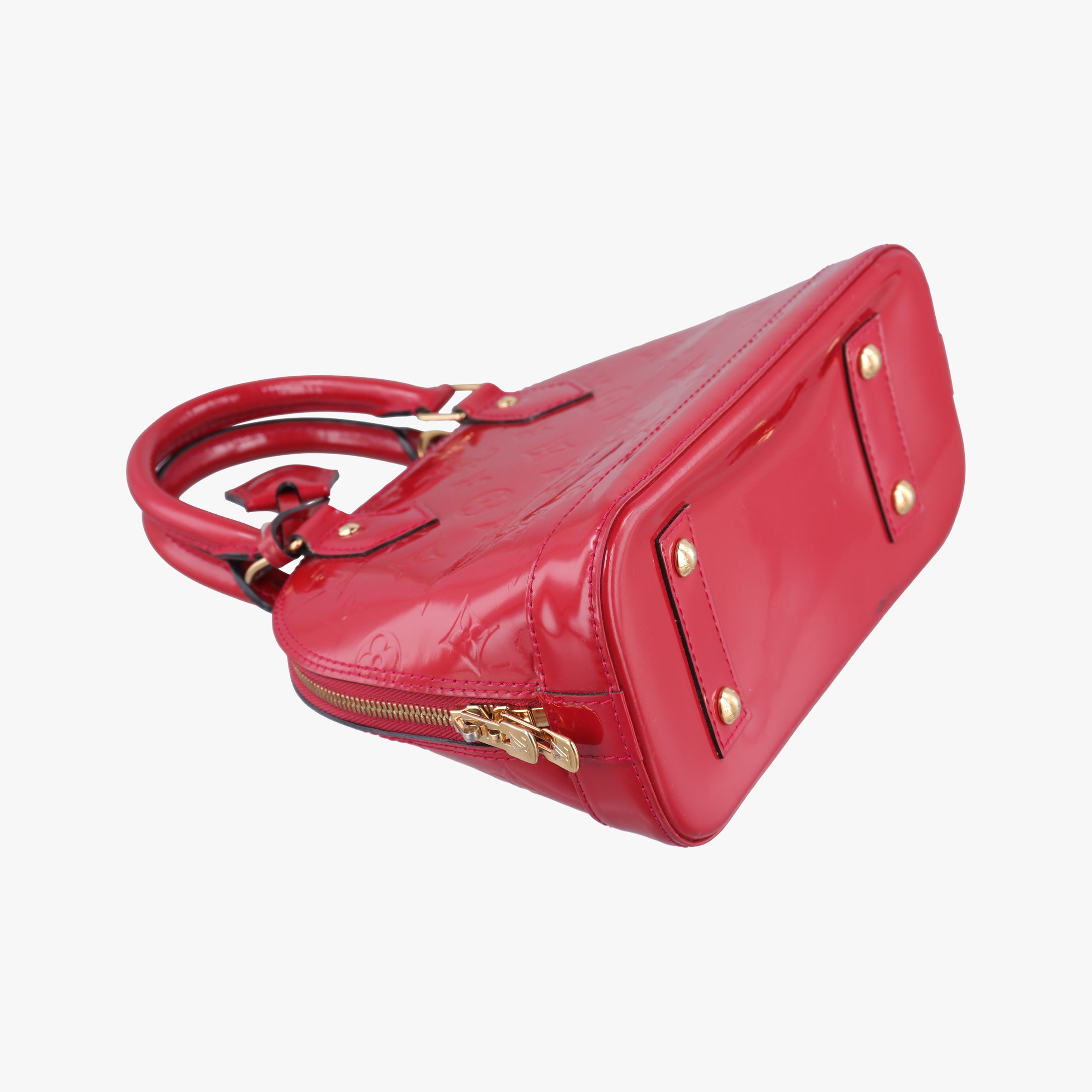 Pre-owned Louis Vuitton Alma BB pomme d'amour Vernis M91606 shoulderbag | stylenewstar