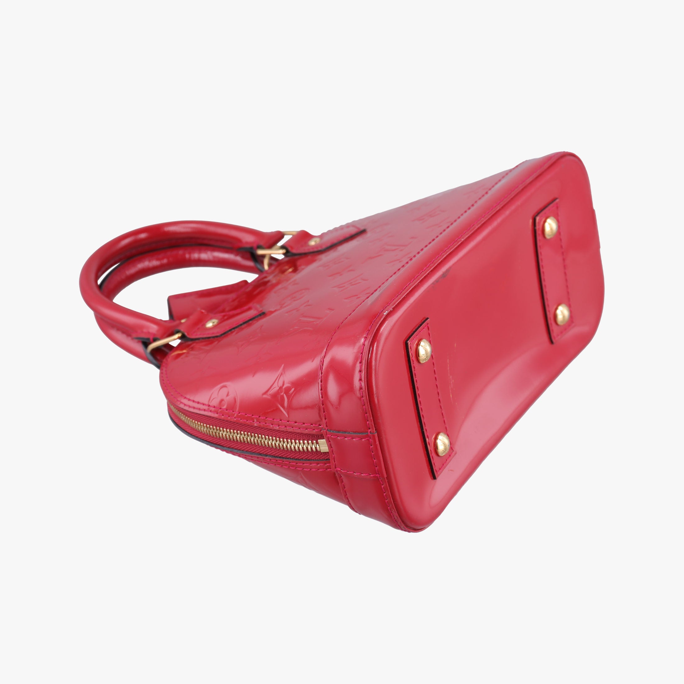 Pre-owned Louis Vuitton Alma BB pomme d'amour Vernis M91606 shoulderbag | stylenewstar