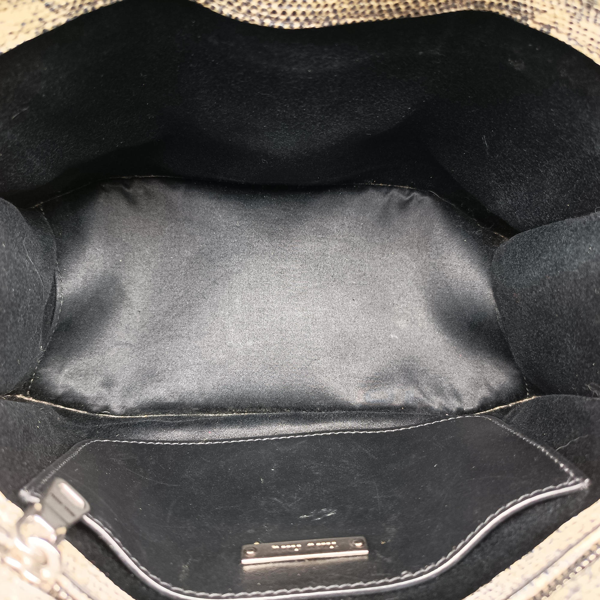 Pre-owned Miu Miu Miu Lady Beige Lizard Embossed Leather 5BA044 shoulderbag | stylenewstar