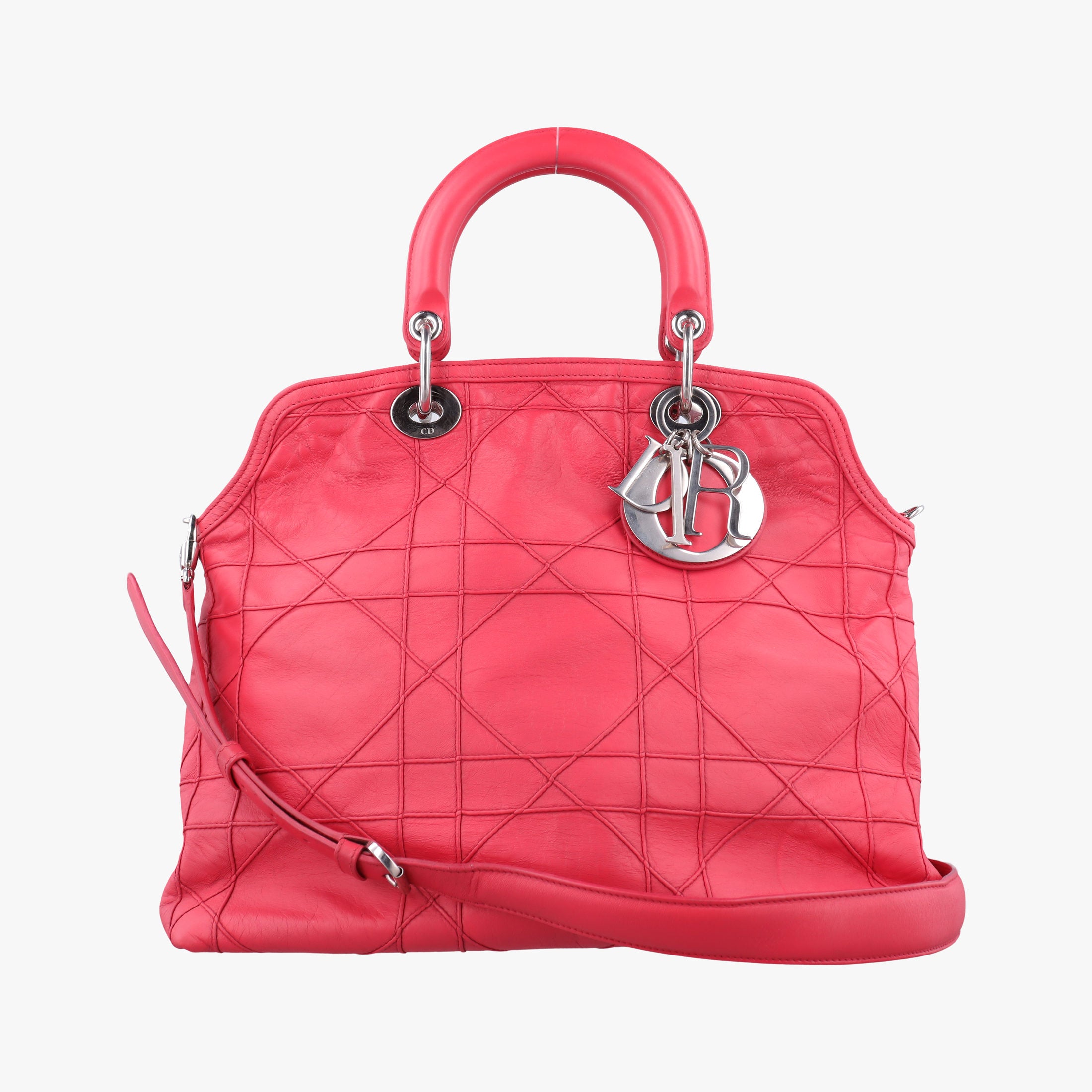Secondhand Christian Dior Granville Pink lambskin  shoulderbag | stylenewstar