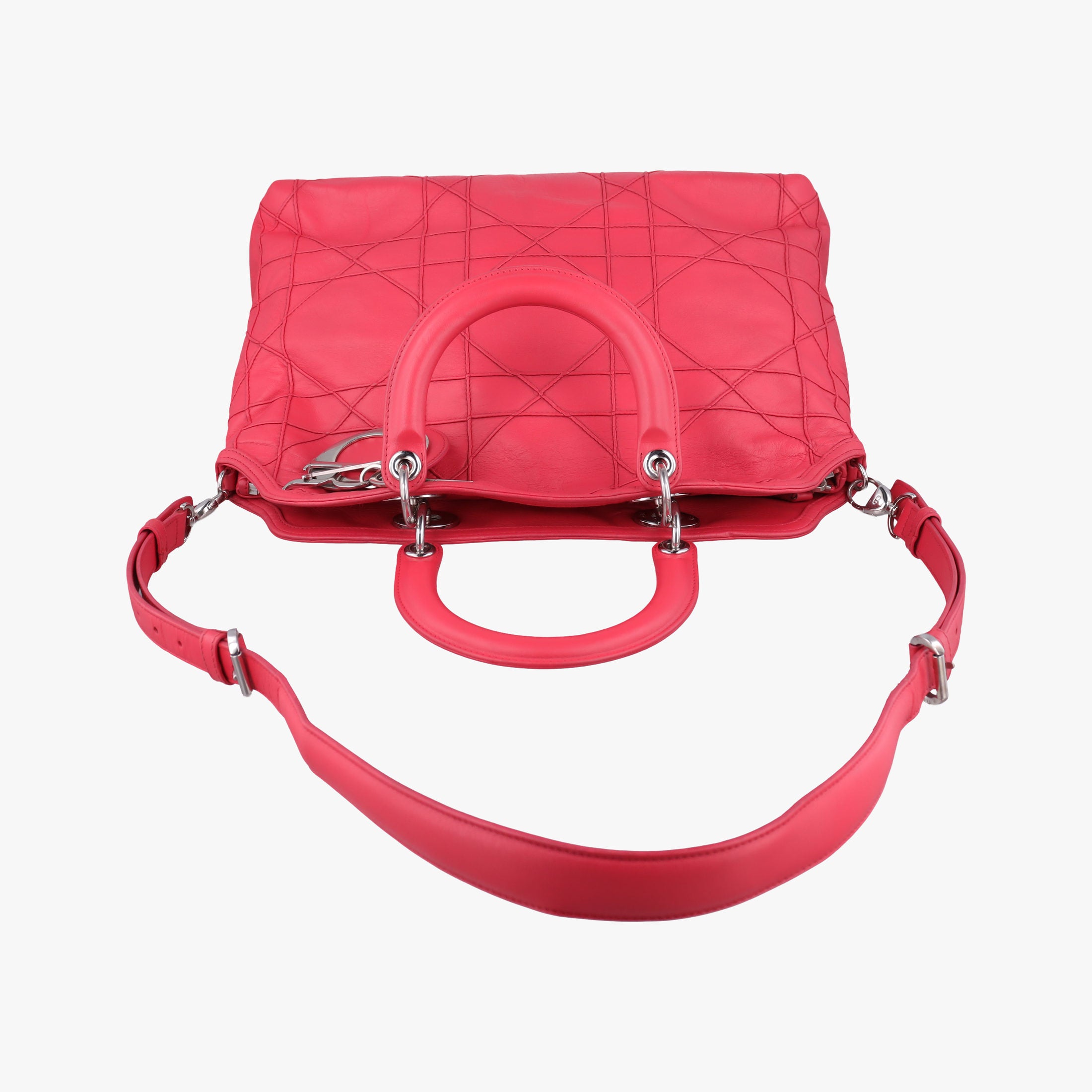 Secondhand Christian Dior Granville Pink lambskin  shoulderbag | stylenewstar