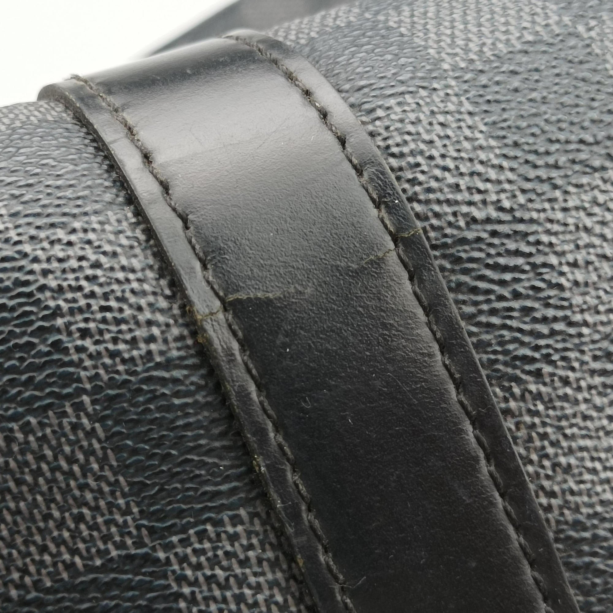 Pre-owned Louis Vuitton Keepall Bandouliere 55 Noir Damier Graphite N41413 bostonbag | stylenewstar