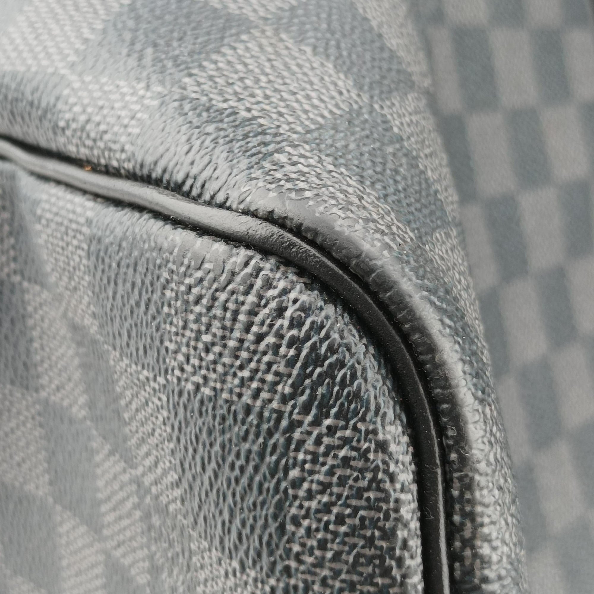 Pre-owned Louis Vuitton Keepall Bandouliere 55 Noir Damier Graphite N41413 bostonbag | stylenewstar